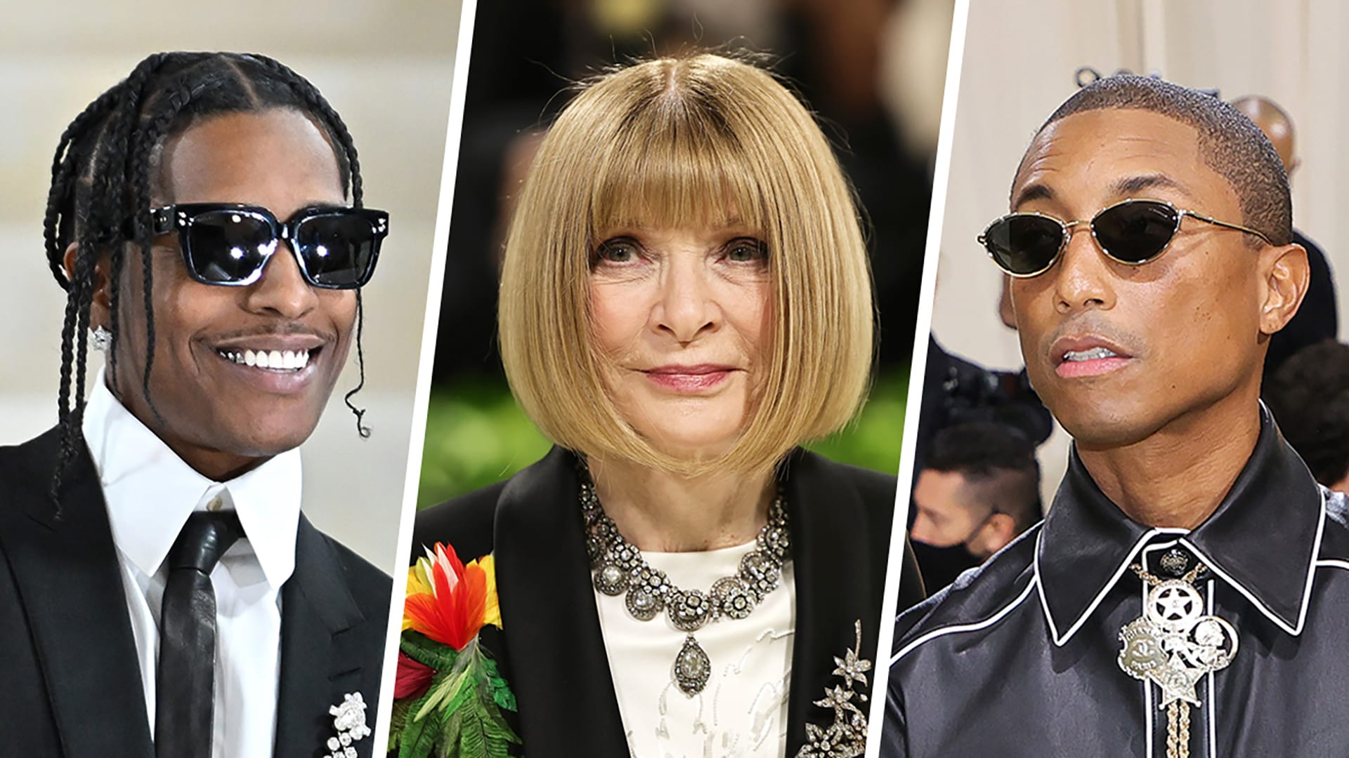 A$AP Rocky, Anna WIntour, Pharrell Williams MET gala attendees ASAP