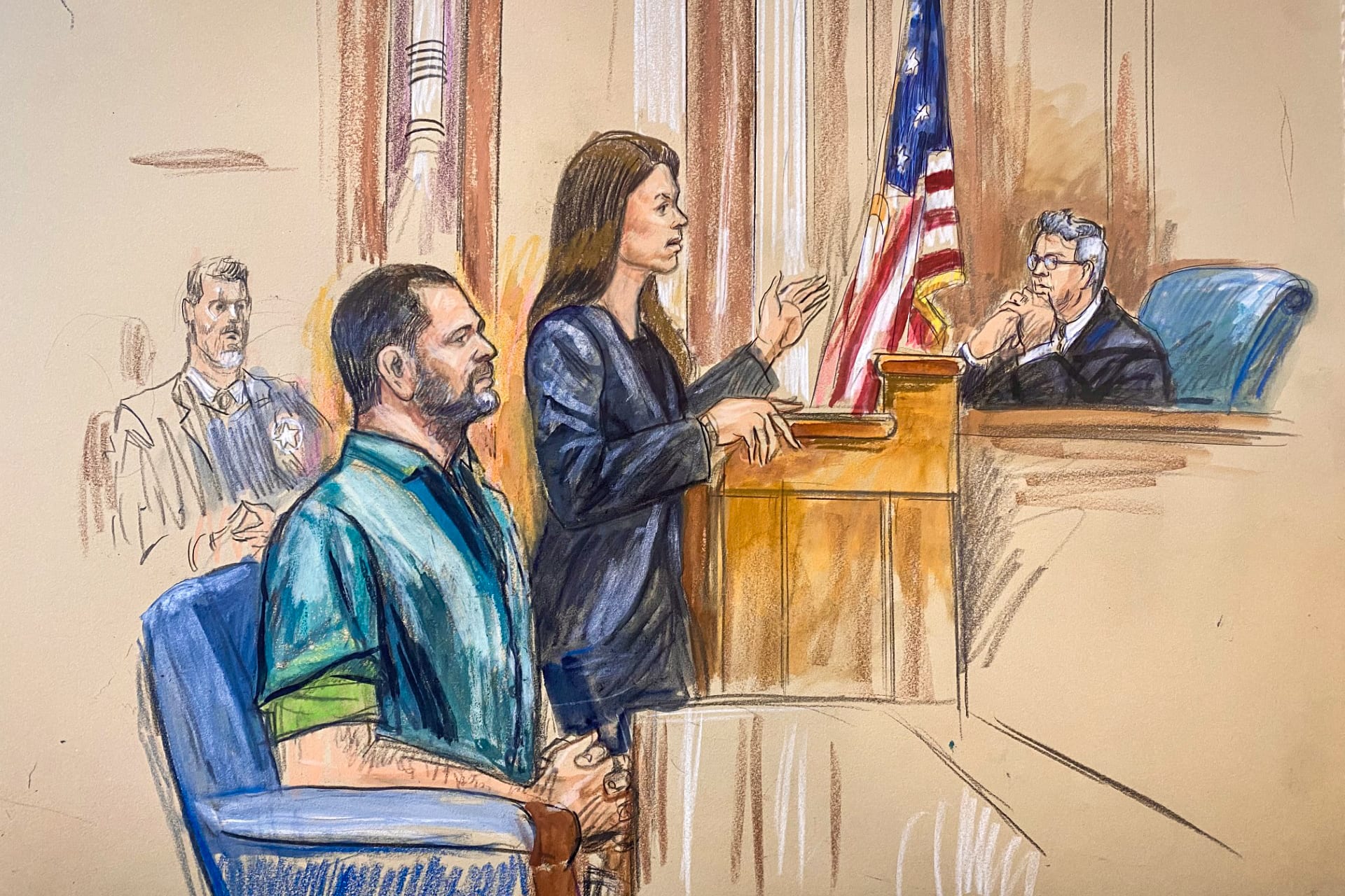 Former CIA Officer David Rush appears in court on June 5, 2026.