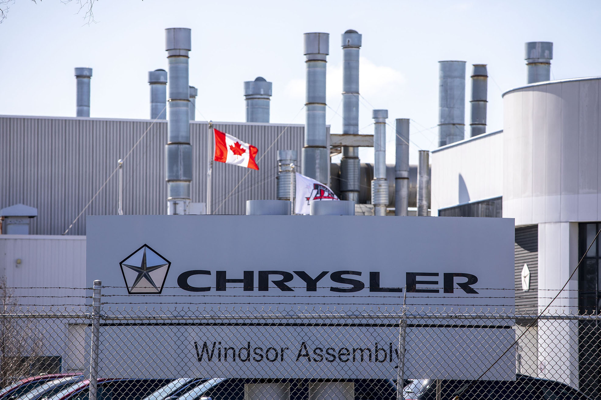 The Stellantis Windsor Assembly Plant on April 1, 2025 in Windsor, Canada.