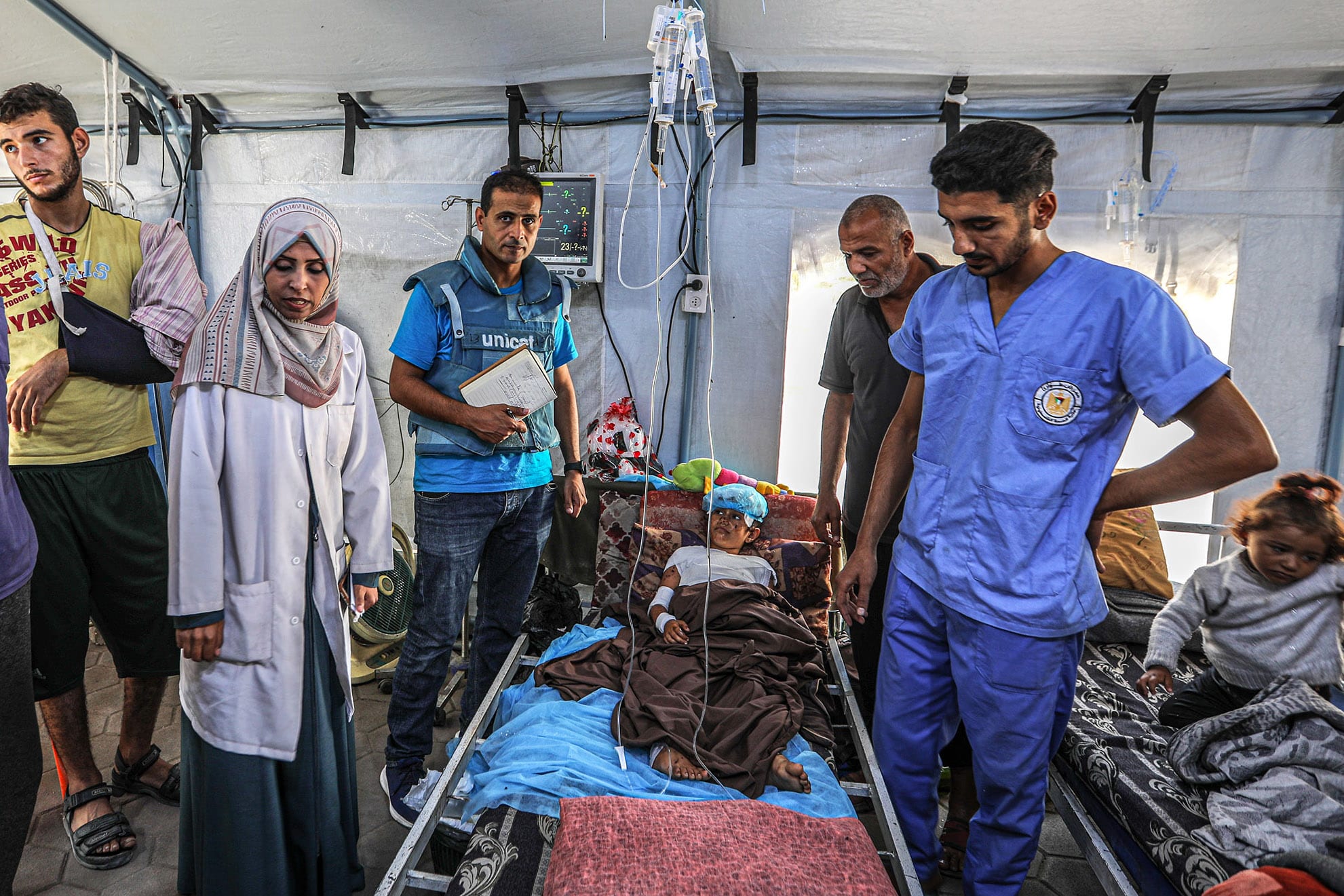 WHO delegation visits al-Ahli Baptist Hospital in Gaza