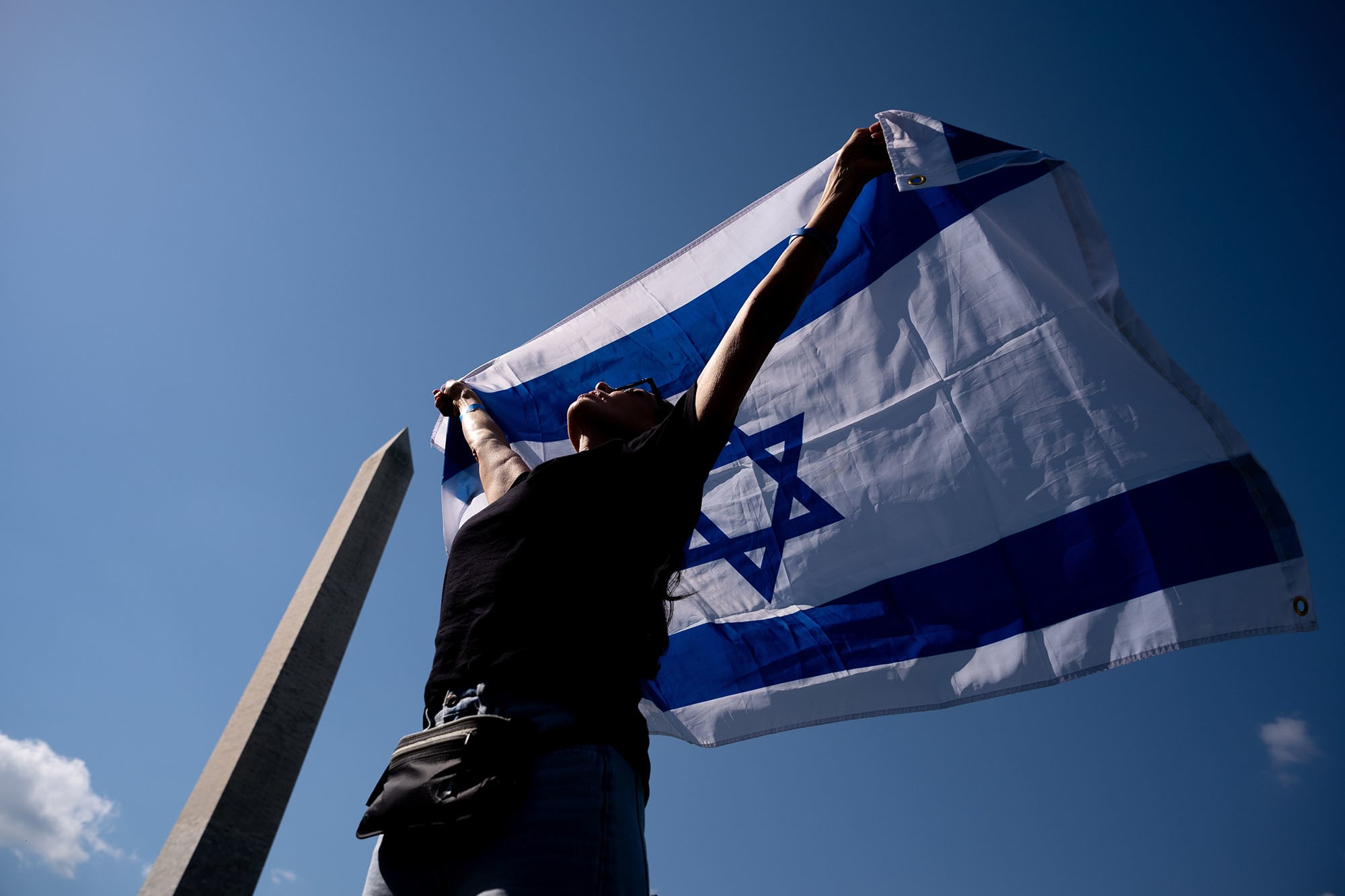 Image: October 7th Memorial Rally Held On National Mall In Washington, DC To Remember Victims Of The Massacre