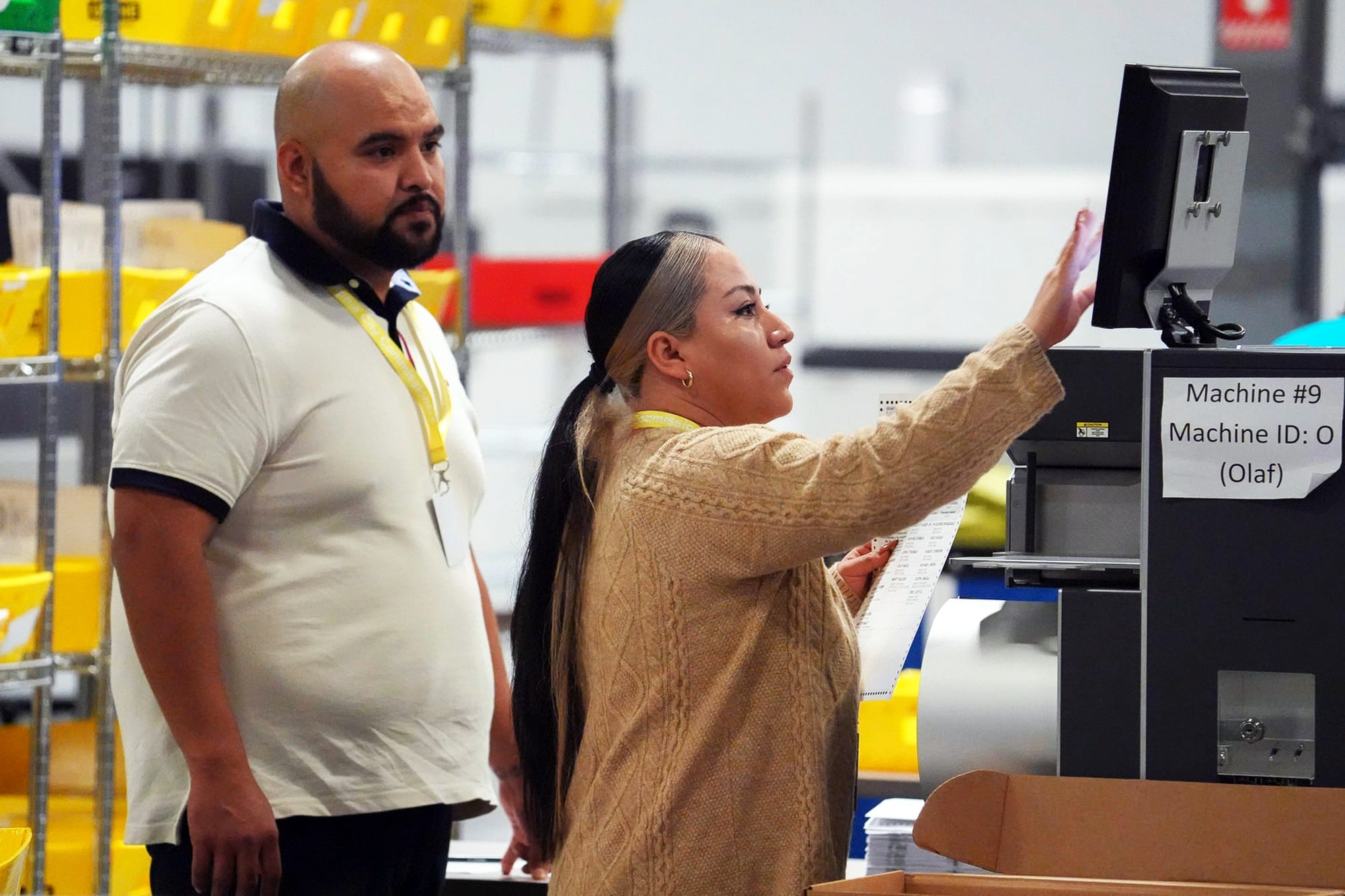 Votes are processed and tabulated in Philadelphia