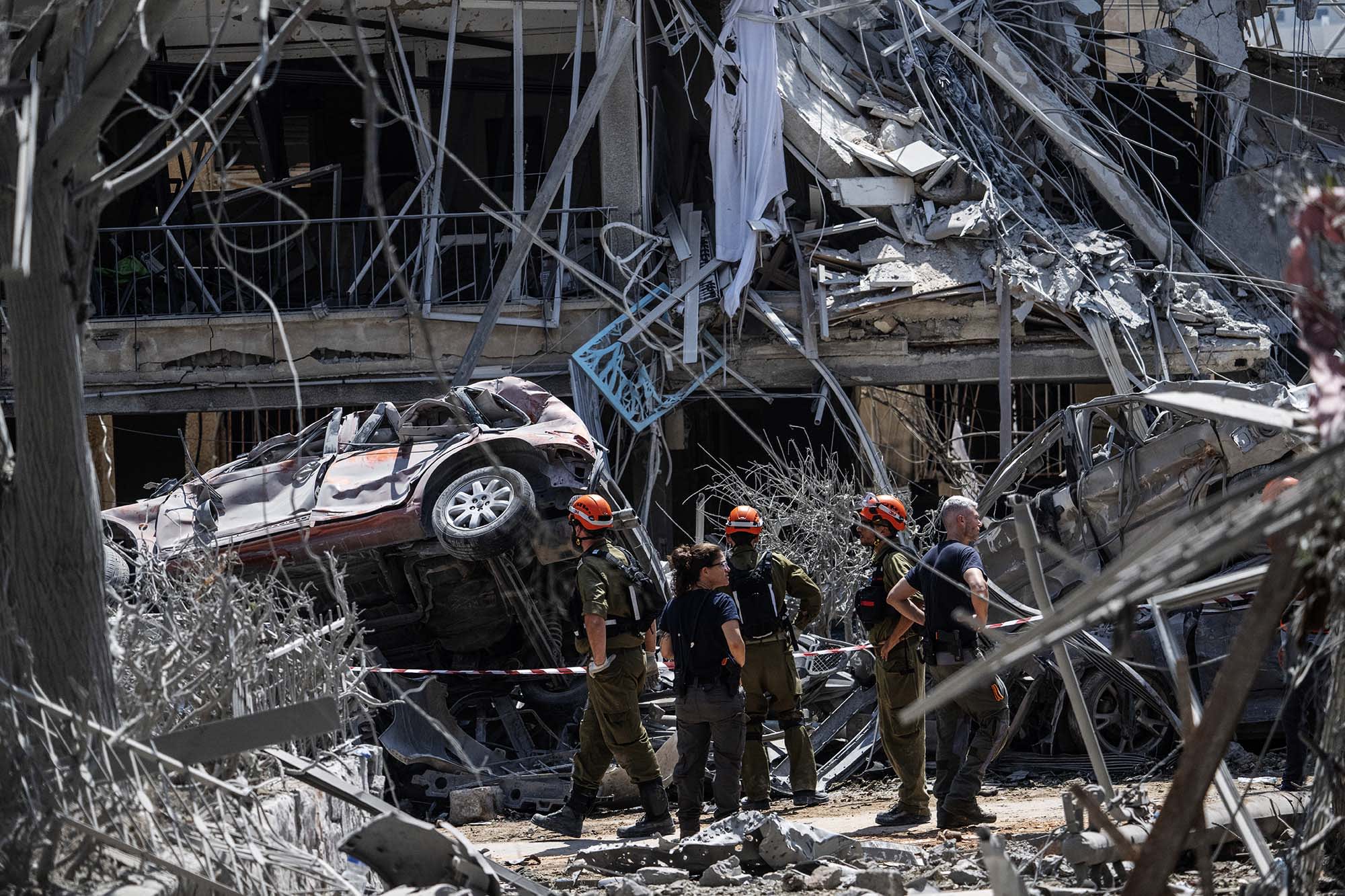 Iranian missile strikes cause severe damage to buildings in Ramat Gan near Tel Aviv