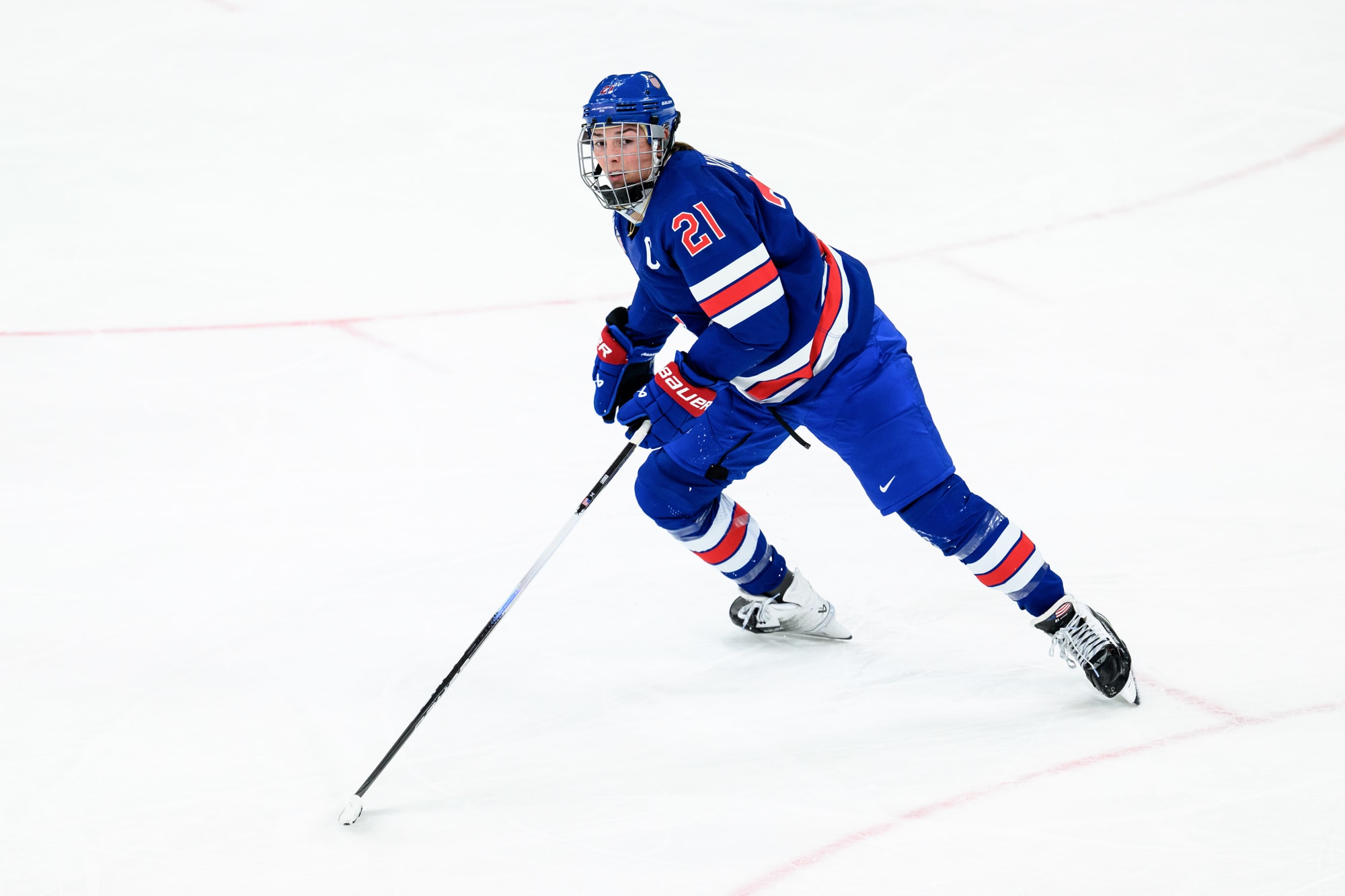 Hilary Knight on the ice