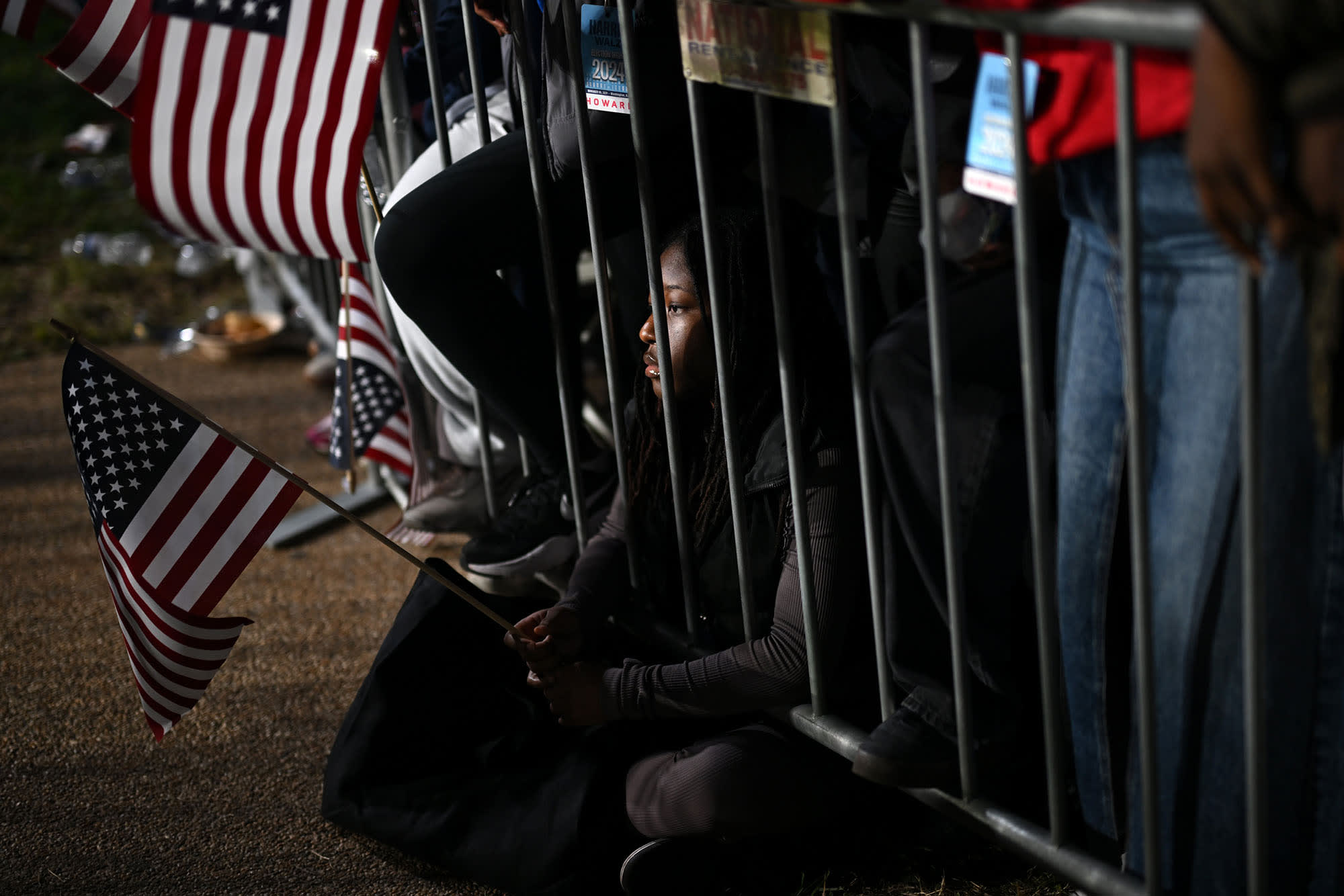 Image: Democratic Presidential Nominee Vice President Kamala Harris Holds Election Night Event At Howard University