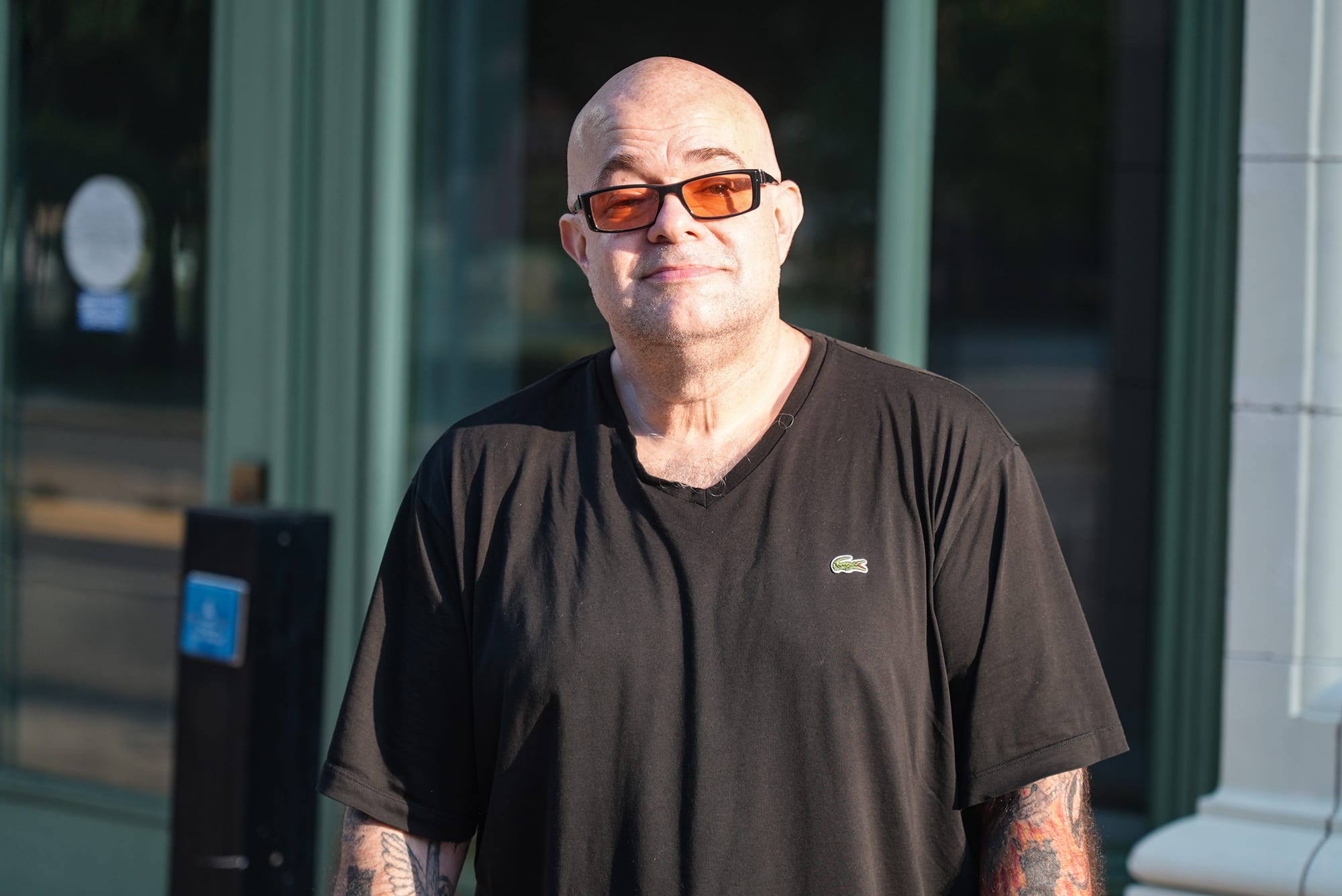 David Brown stands outside for a portrait