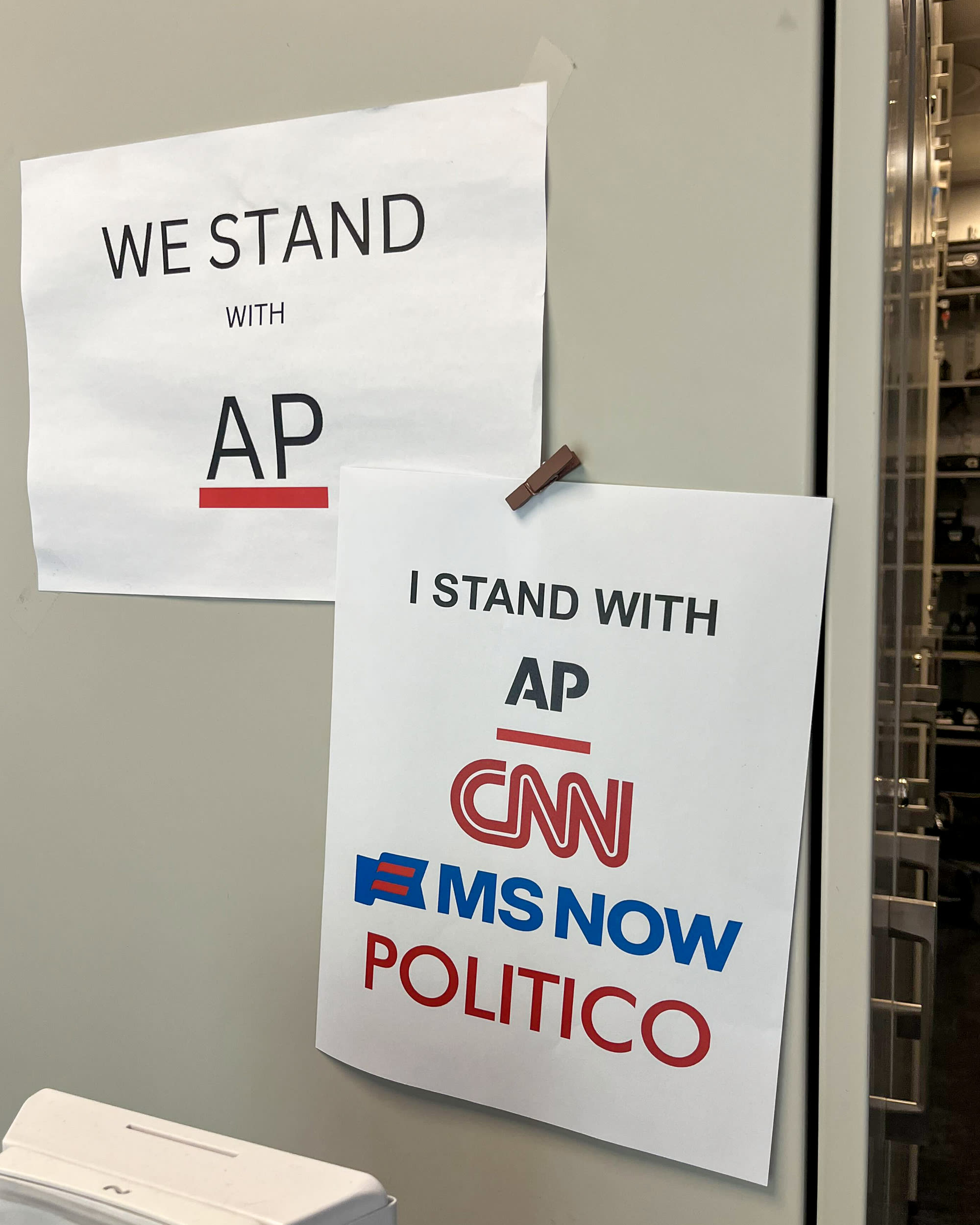 Put up today in the WH press quarters.