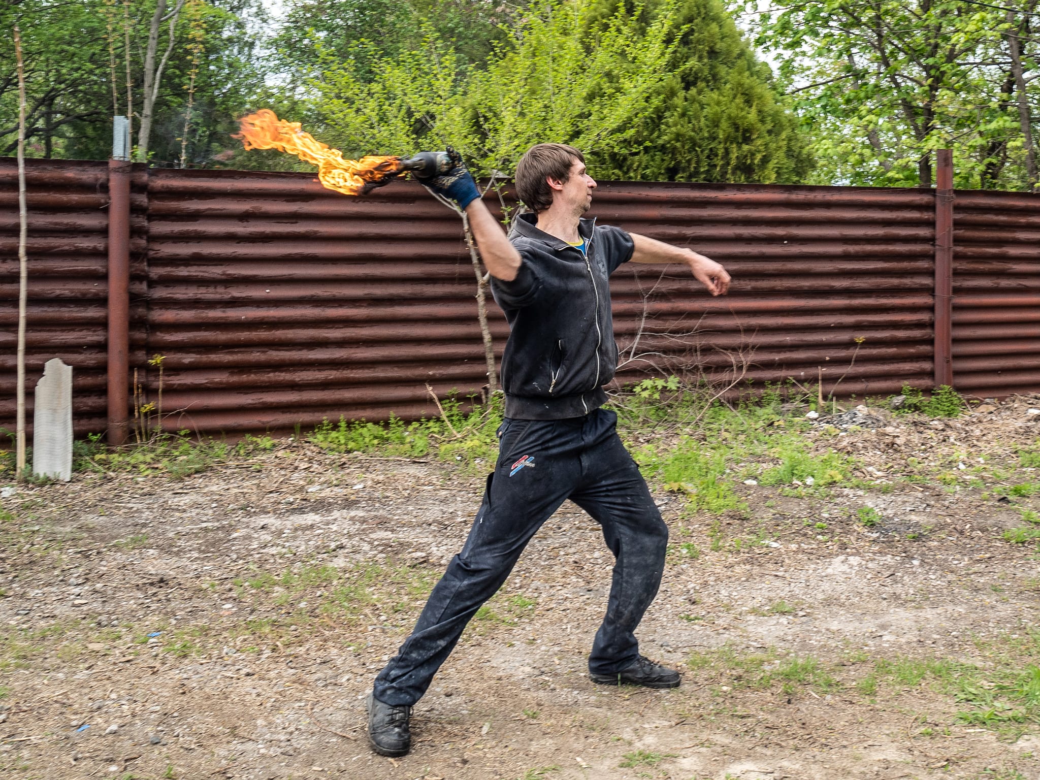 Builder Ivan Kiriluck, 32, says he couldn’t just carry on building homes as normal when war broke out with Russia.