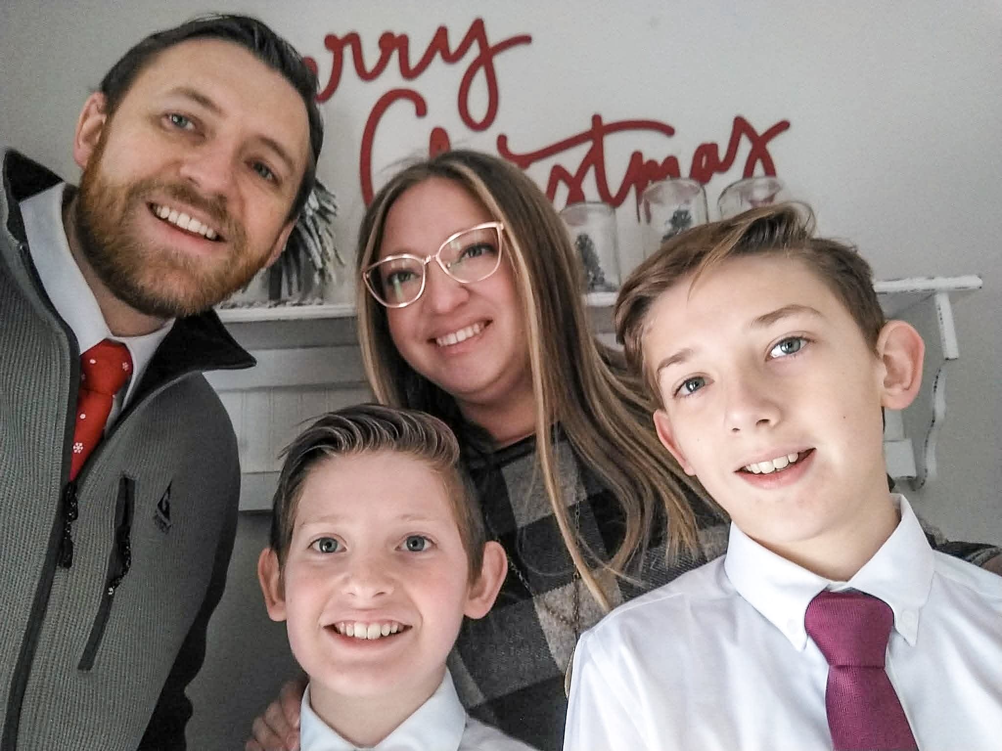 Paul Kirby with his family.