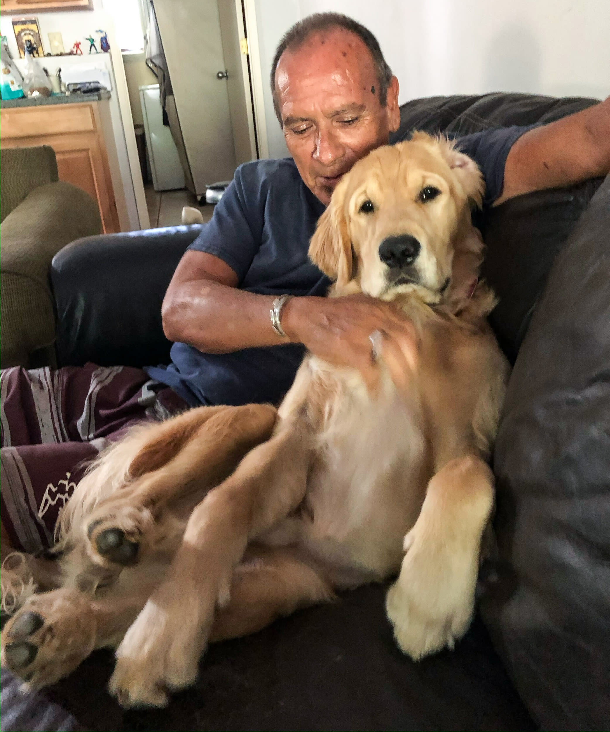 Franklin Trejos died shielding his 3-year-old golden retriever Sam.