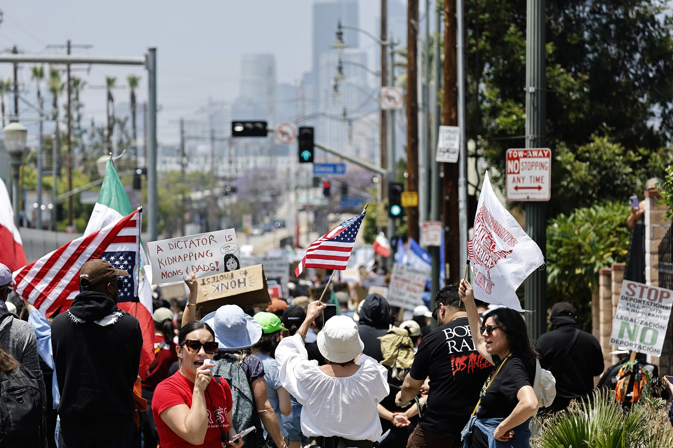 Protests Erupt In L.A. County, Sparked By Federal Immigration Raids