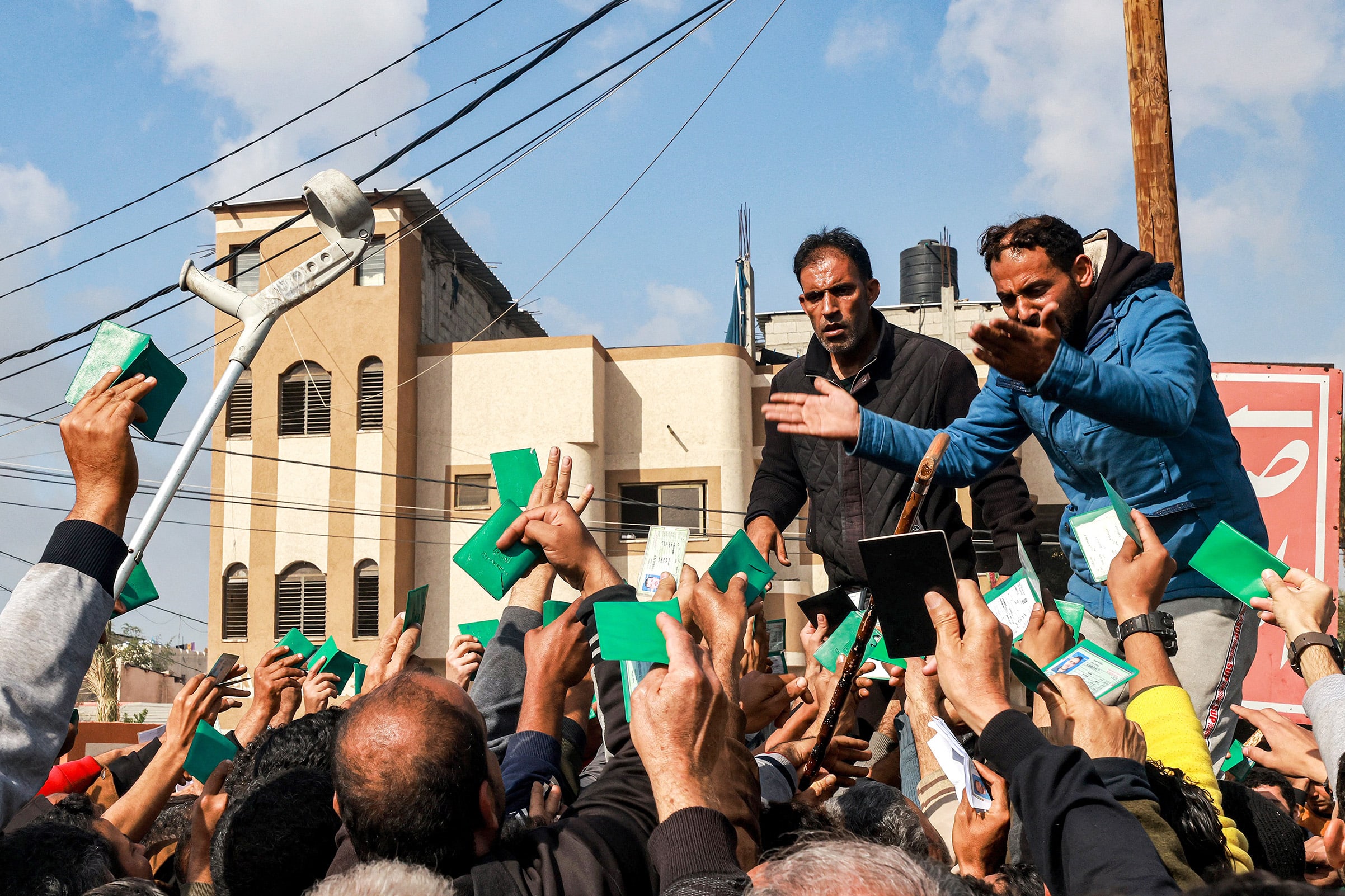 Flour rationing in Gaza