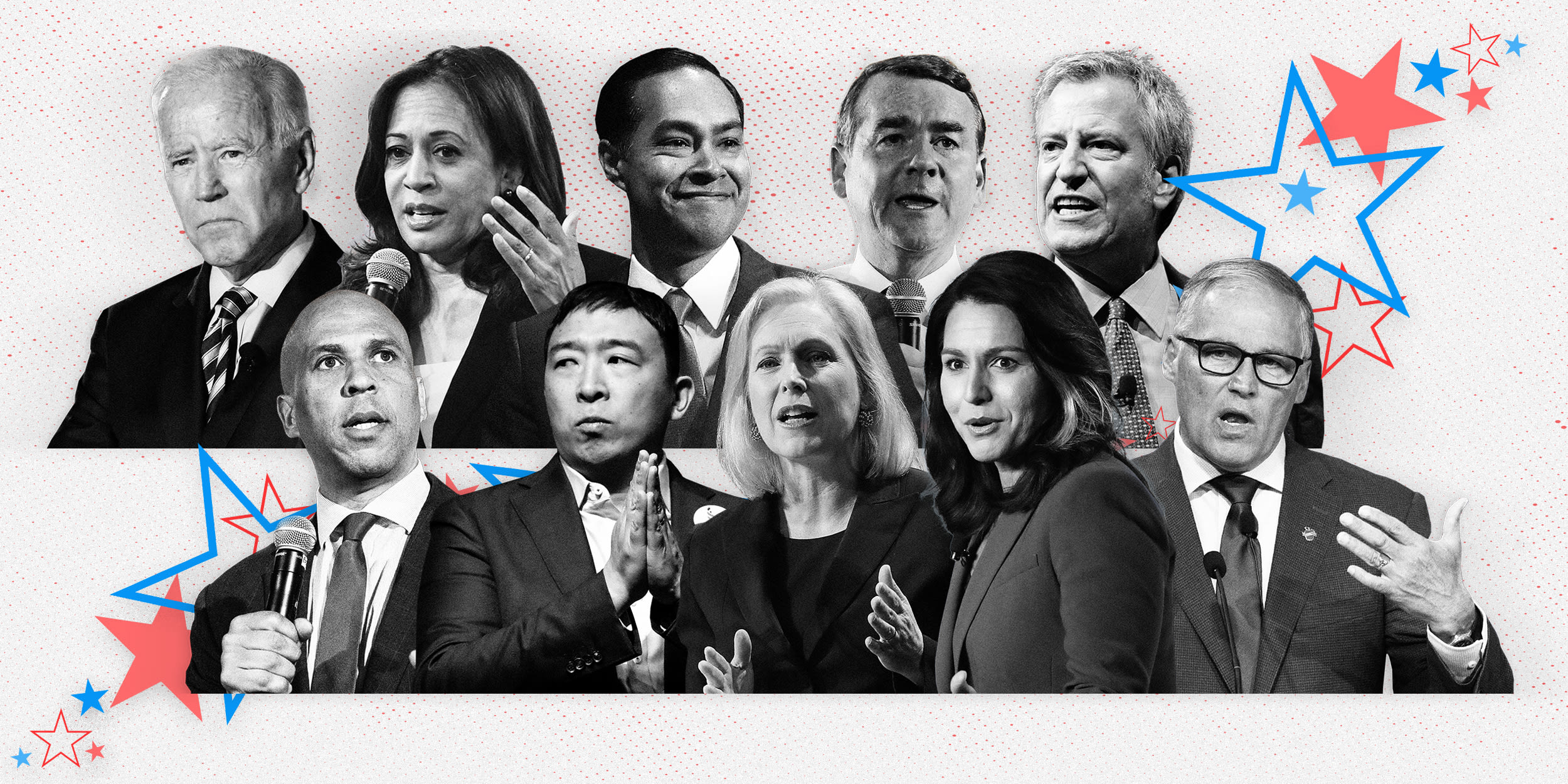 Image: The second Democratic debate, hosted by CNN, is taking place over two nights in Detroit with 10 candidates on stage each night.