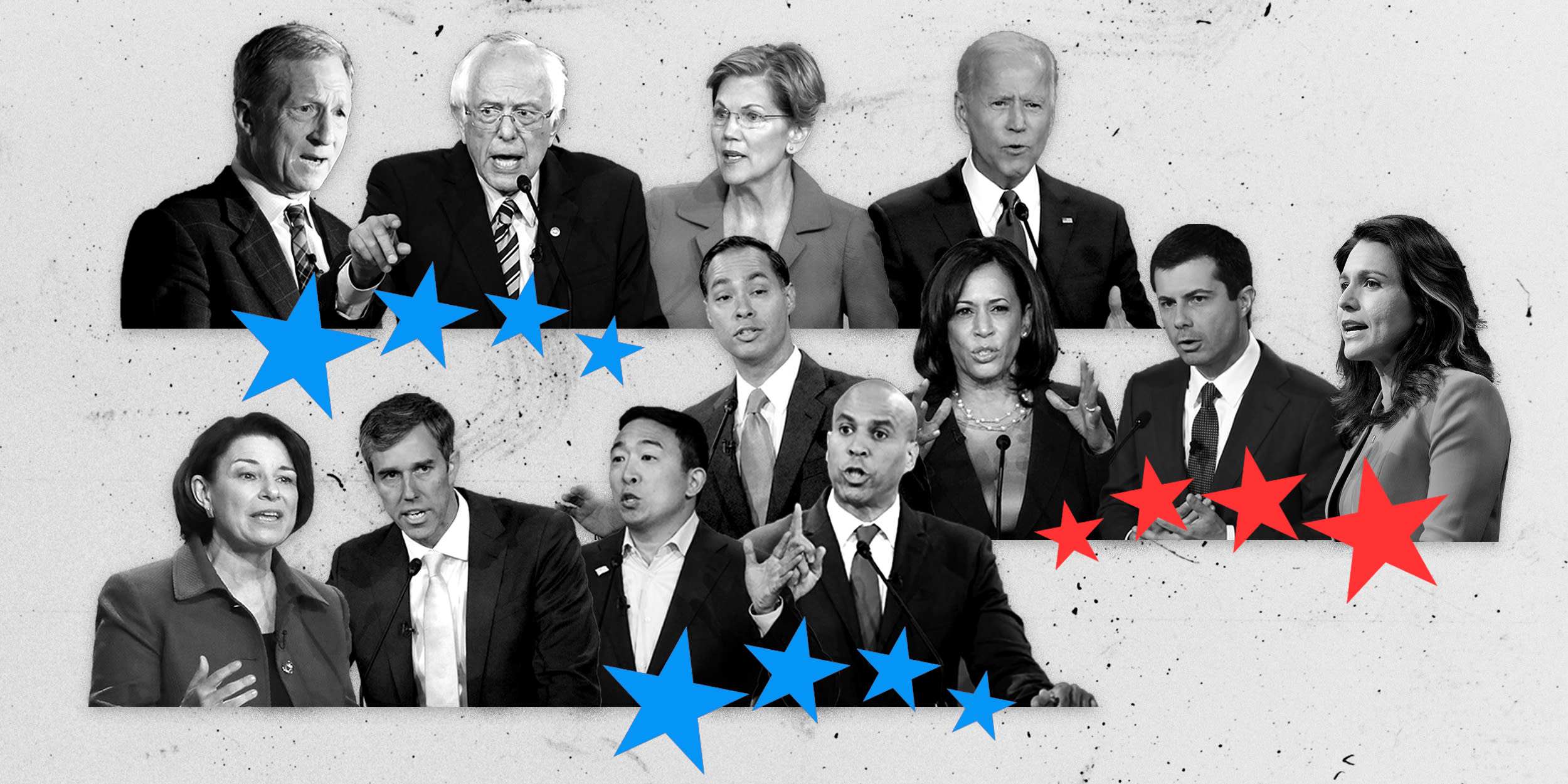 Image: Twelve candidates will take the stage in a Democratic presidential primary debate in Columbus, Ohio, on Oct. 15, 2019.