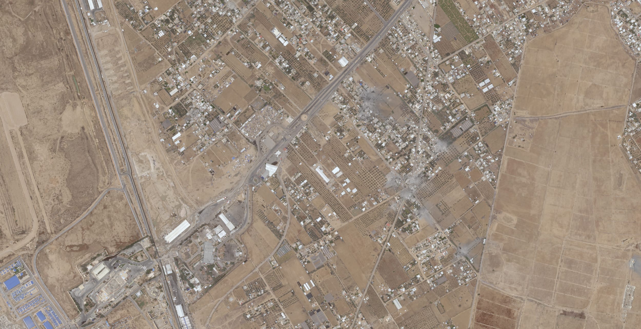 Air view of Rafah.