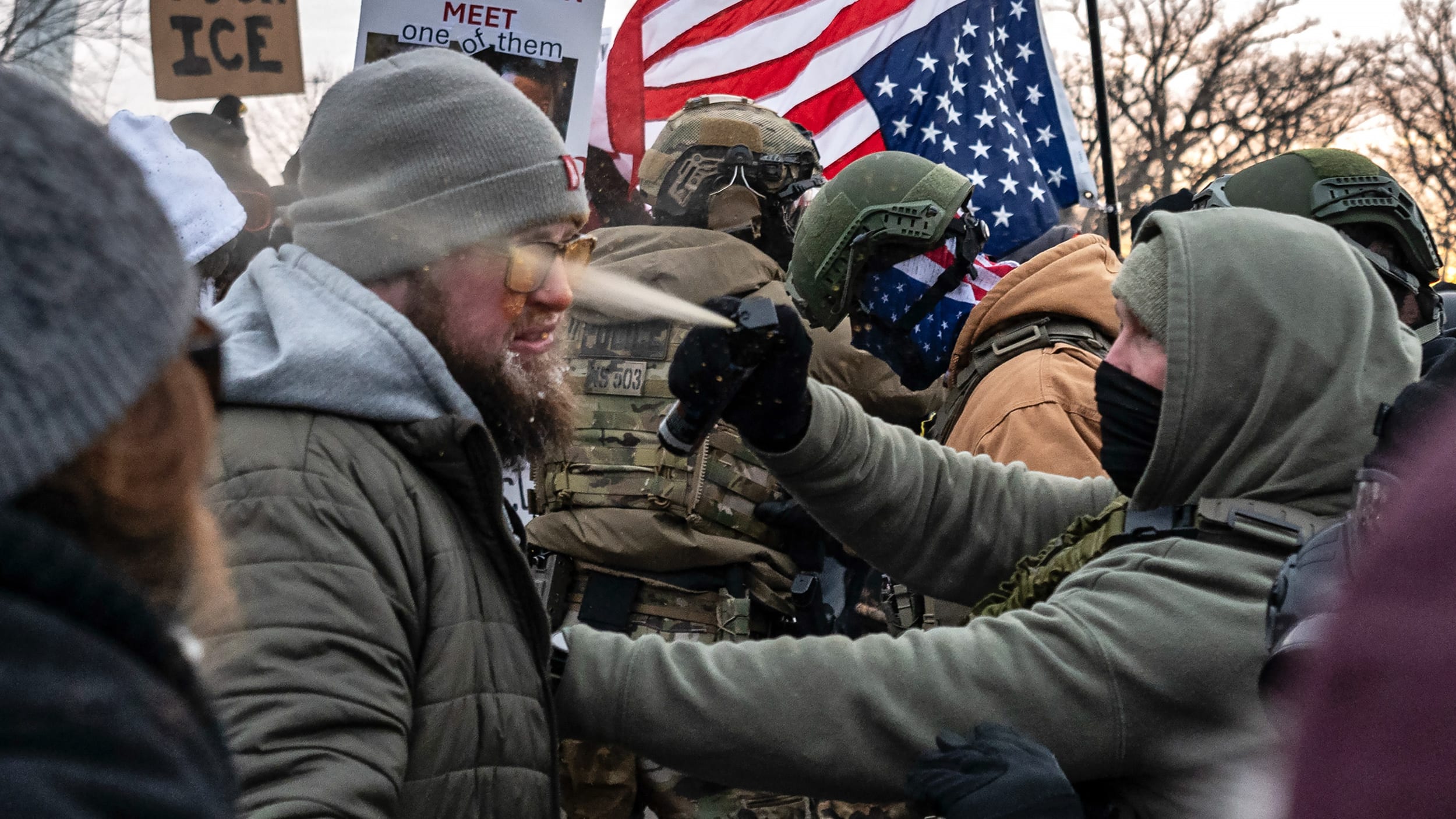 Anti-ICE Demonstrators Outnumber Backers In Minneapolis Protest