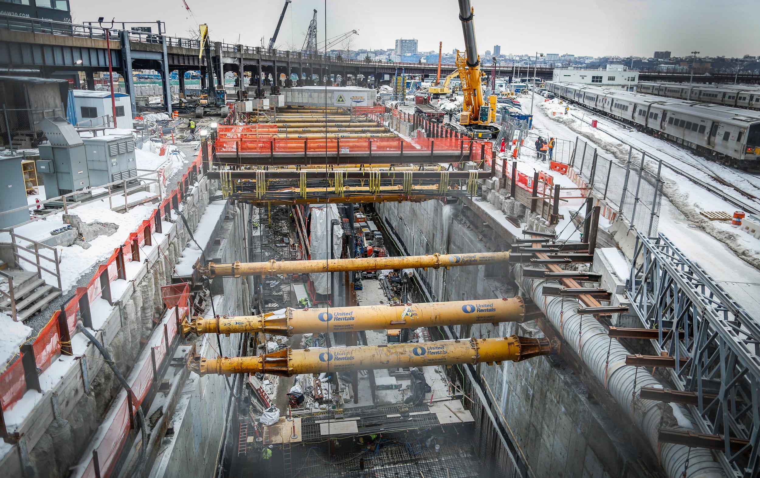 Gateway Tunnel construction site in Manhattan.