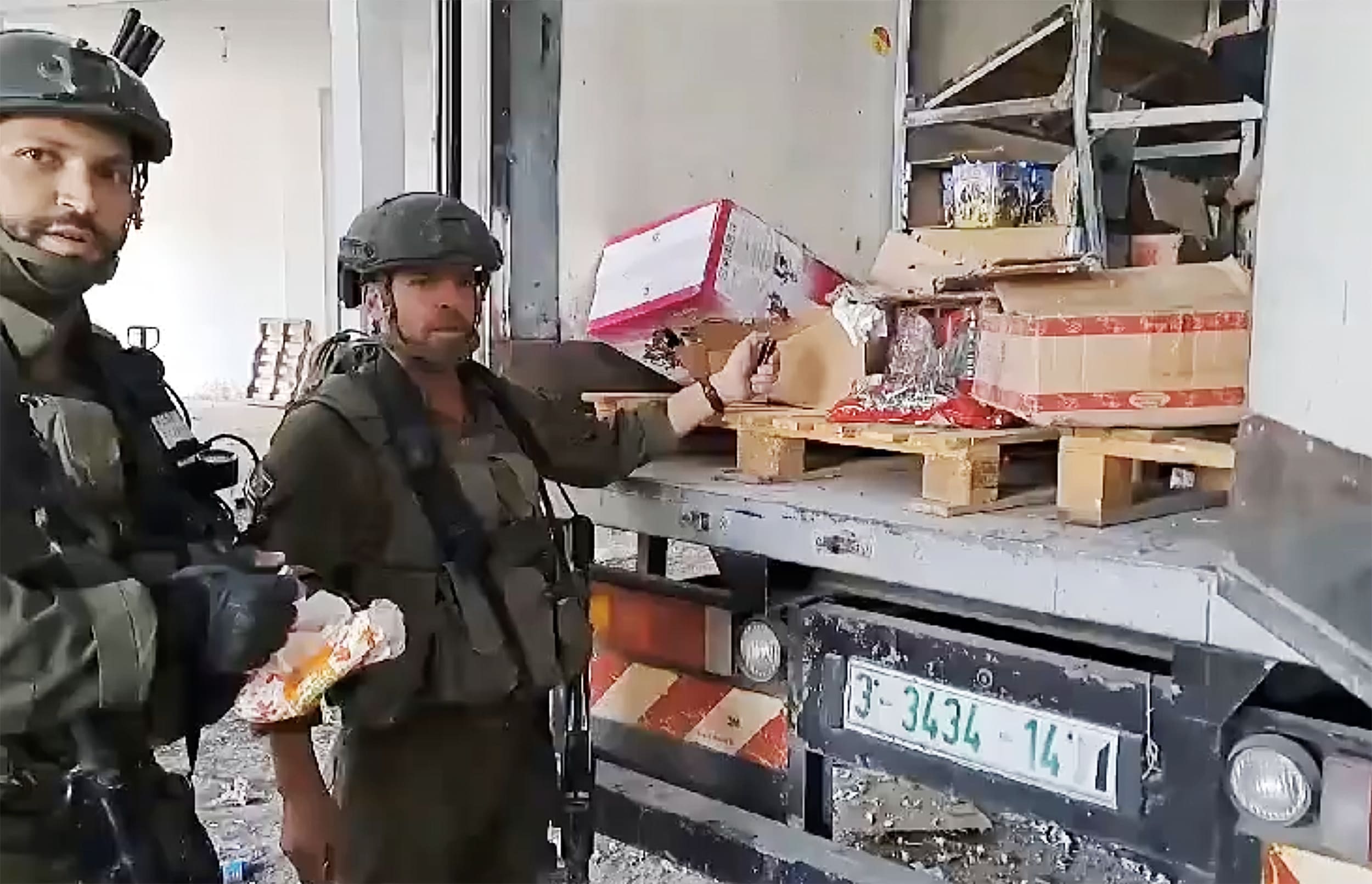 IDF Truck fire