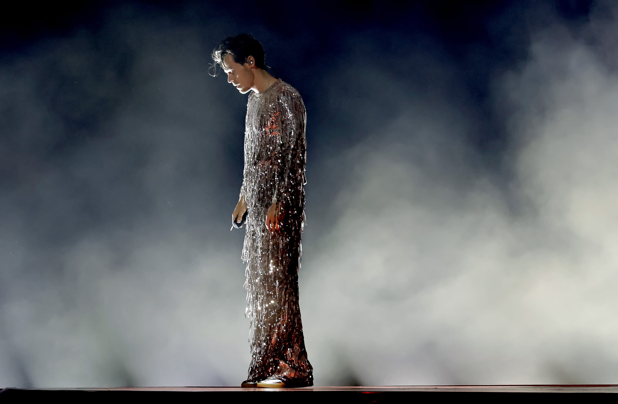 Harry Styles performs at the Grammy Awards.