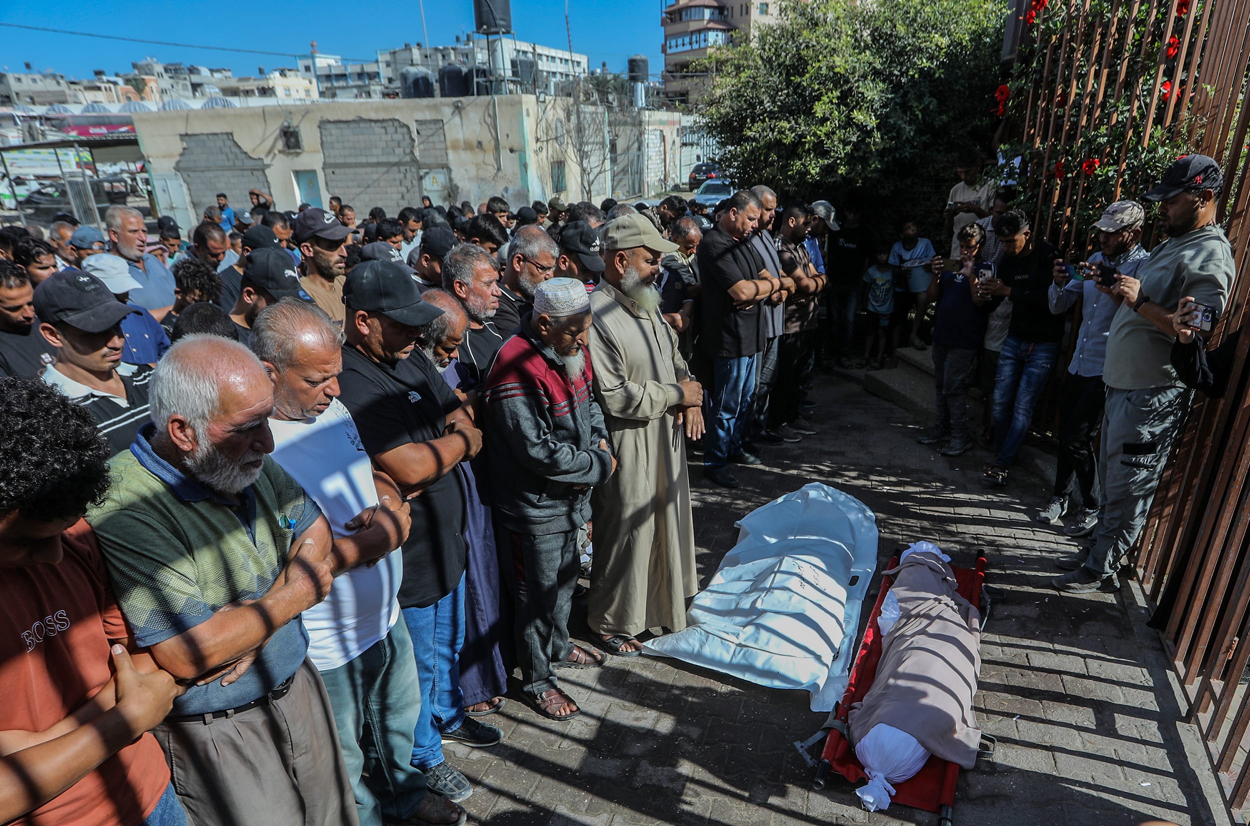 Funeral for 16-year-old Palestinian boy killed by Israeli fire in Khan Yunis