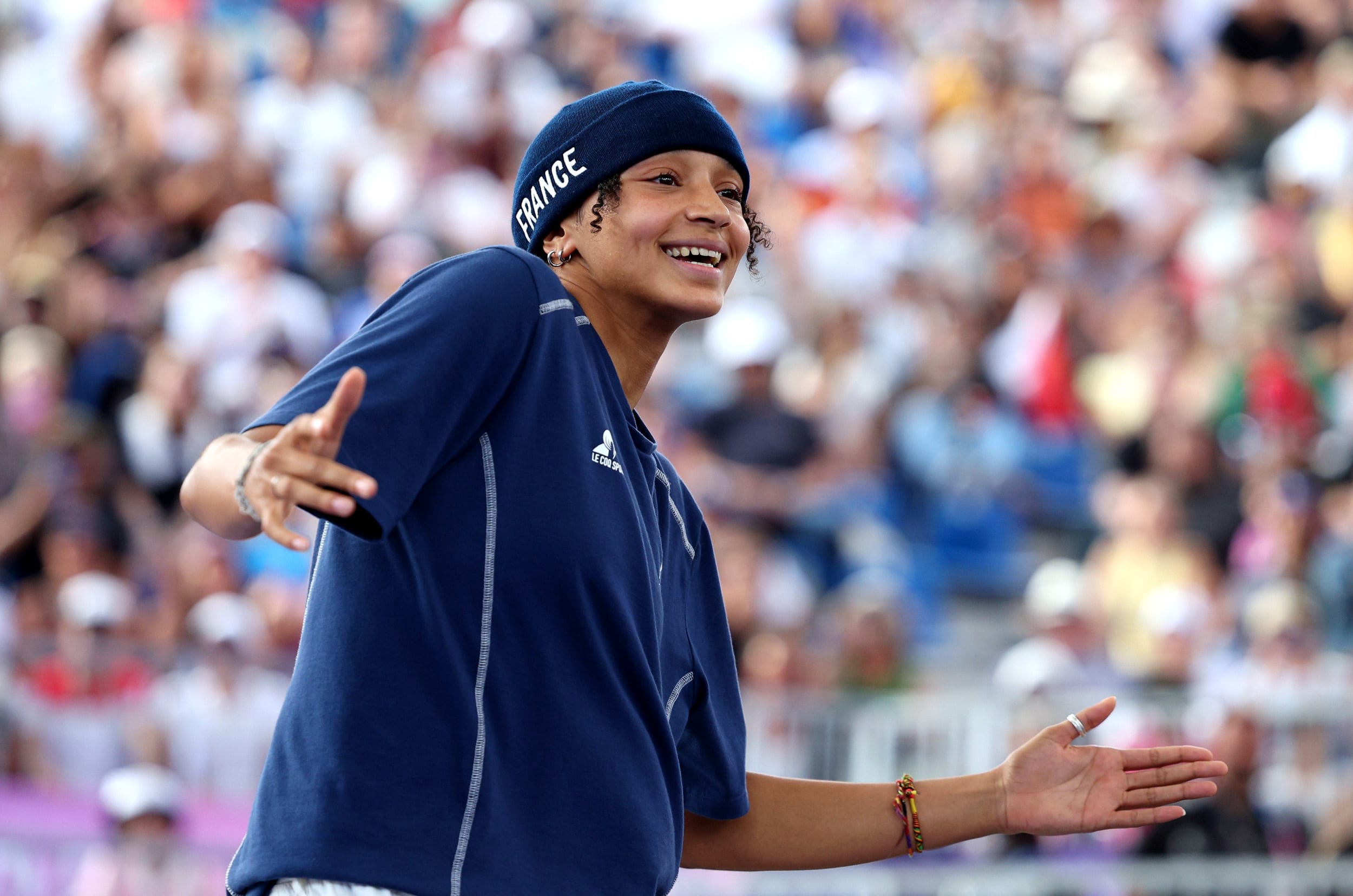 Syssy of Team France competes during the B-Girls Round Robin