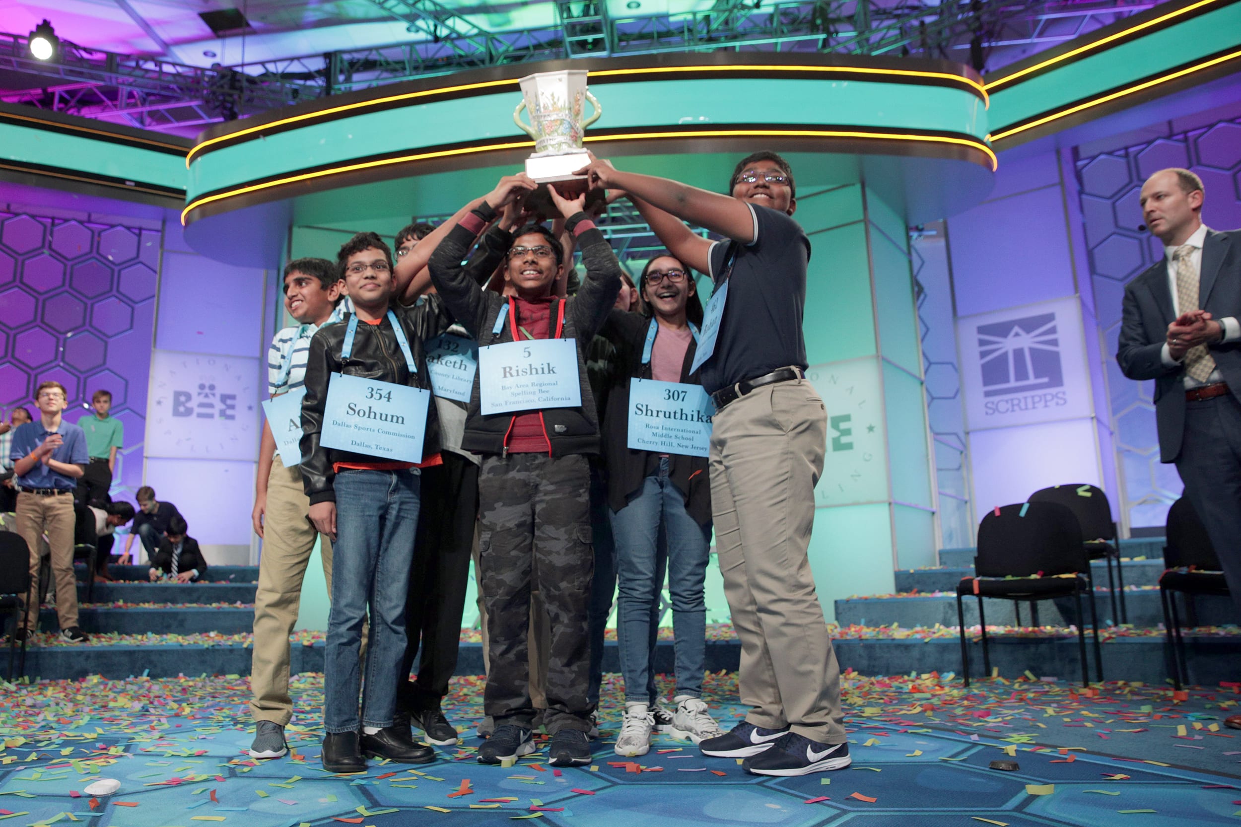 Image: Annual National Scripps Spelling Bee winners