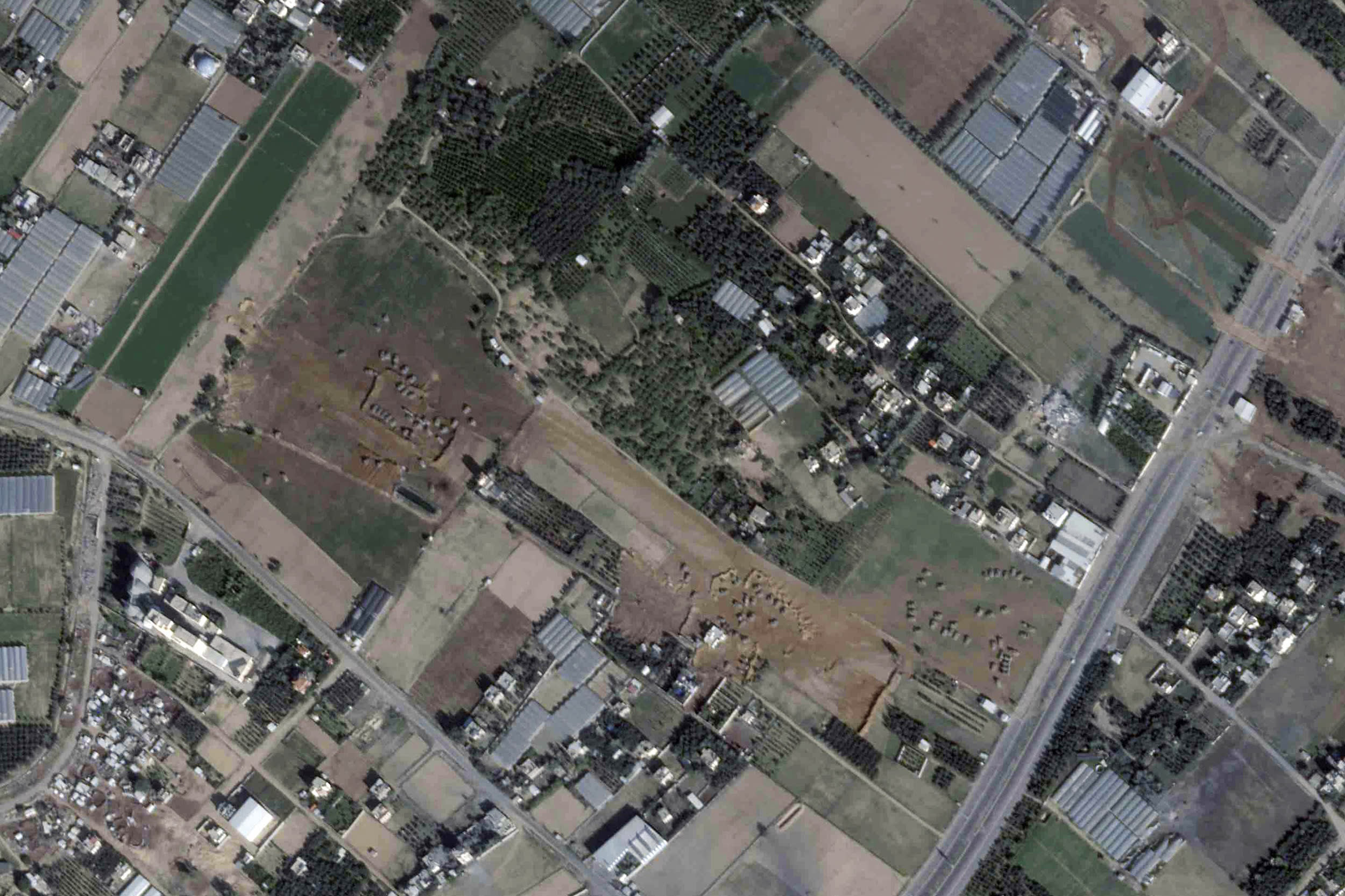 Satellite photos analyzed Tuesday, Dec. 5, 2023, by The Associated Press show that the Israeli military has begun its ground offensive in the southern reaches of the Gaza Strip as part of its war against Hamas. 