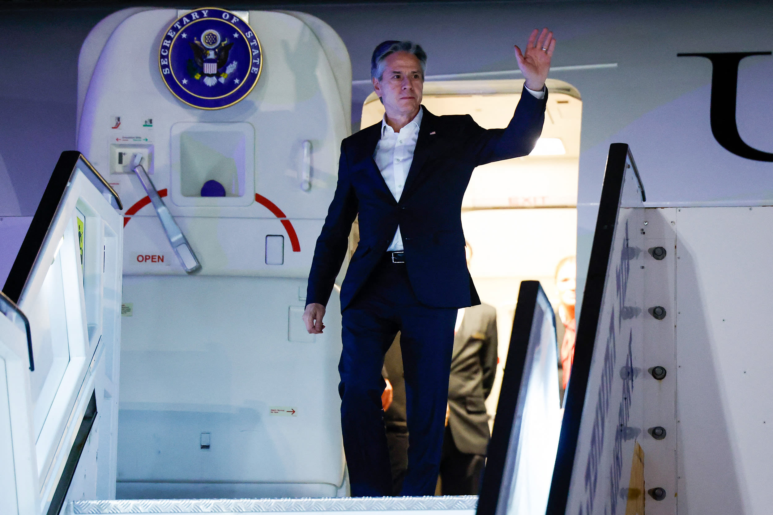 Blinken arrives in Tel Aviv