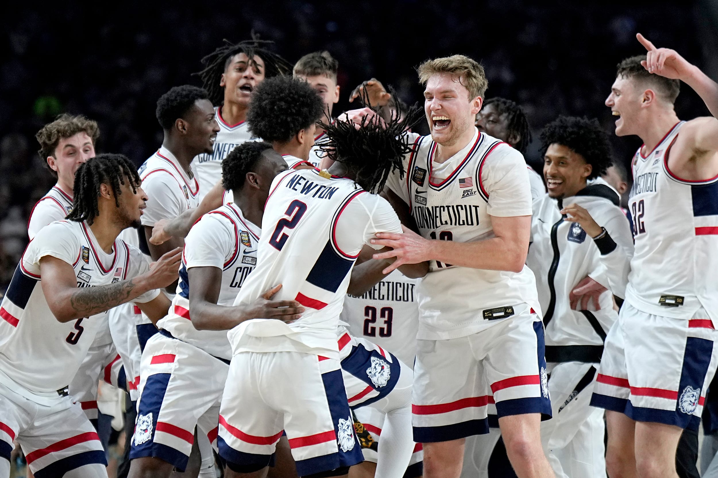 Image: UConn wins happy celebration