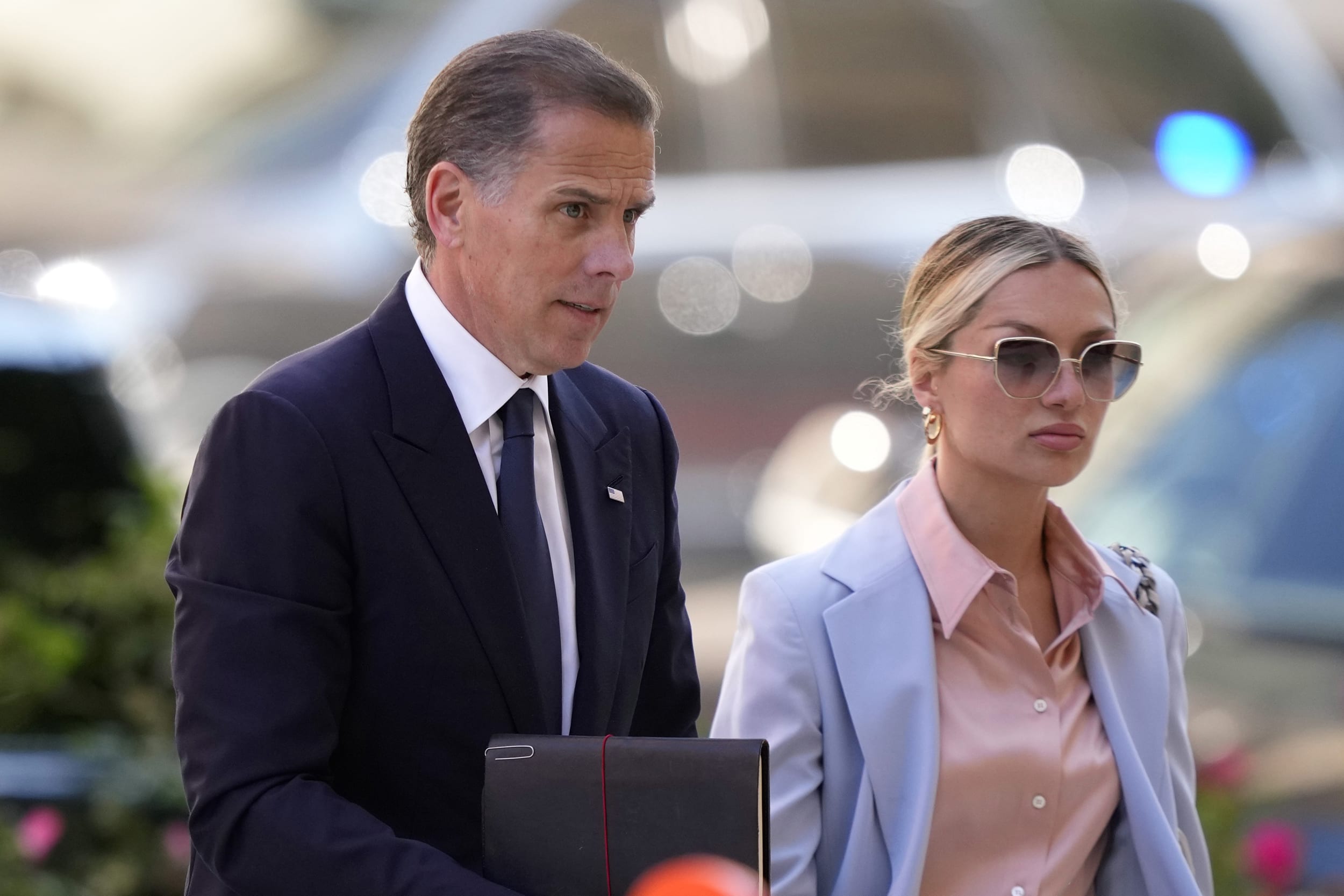 Hunter Biden arrives with his wife, Melissa Cohen Biden