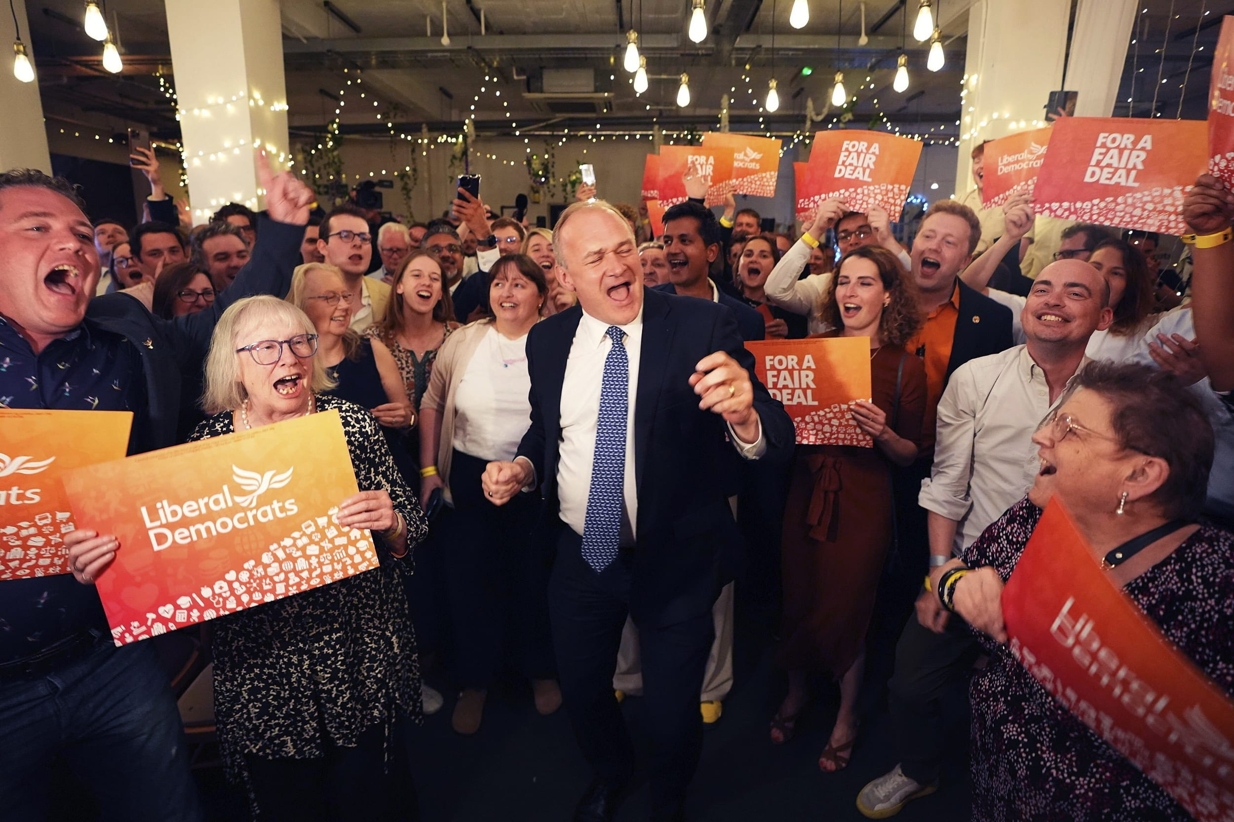 Britain’s Labour Party headed for a landslide victory Friday in a parliamentary election, an exit poll and partial returns indicated, as voters punished the governing Conservatives after 14 years of economic and political upheaval.