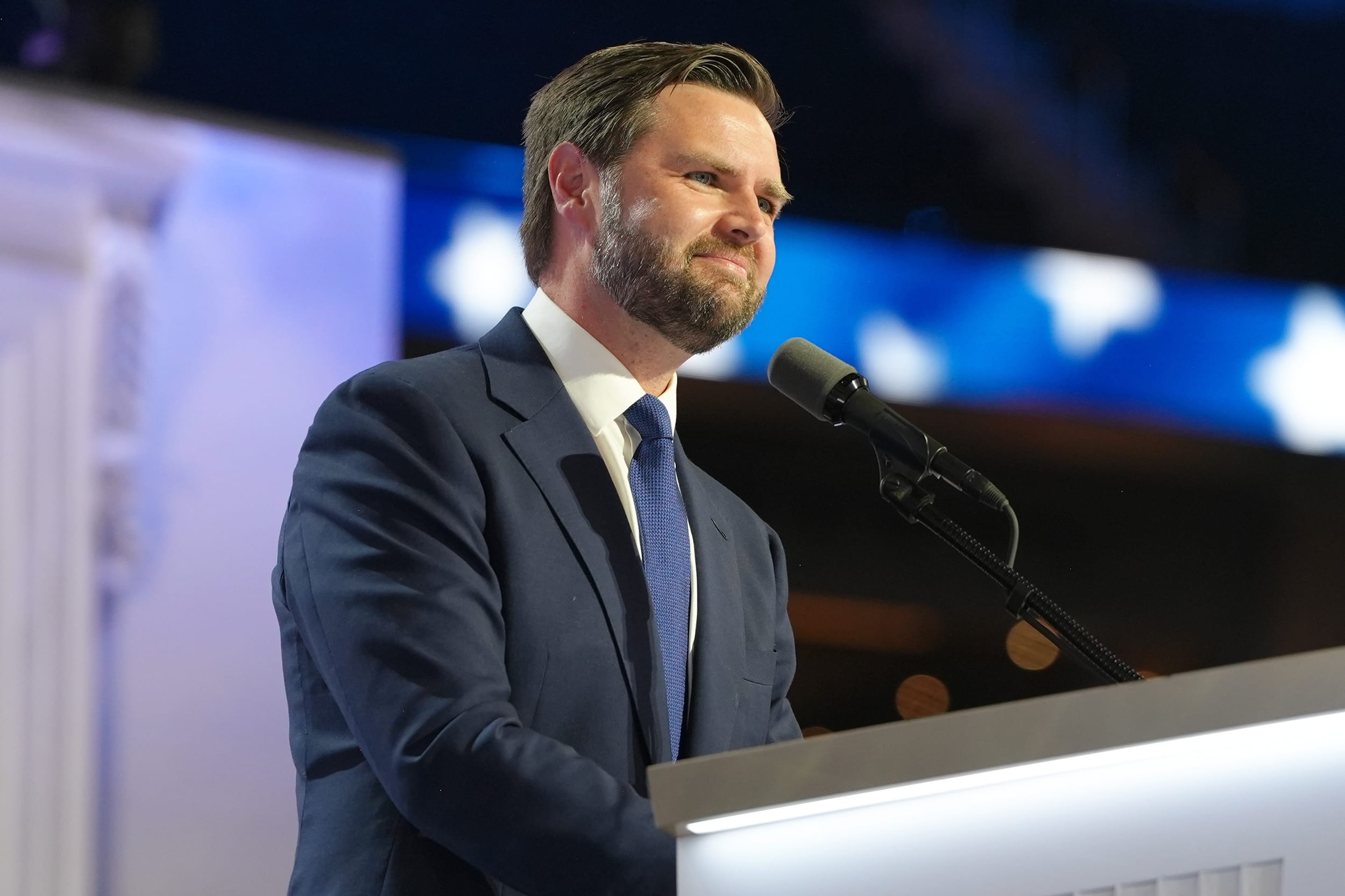 Image: 2024 Republican National Convention: Day 3 JD J.D. Vance politics political politician