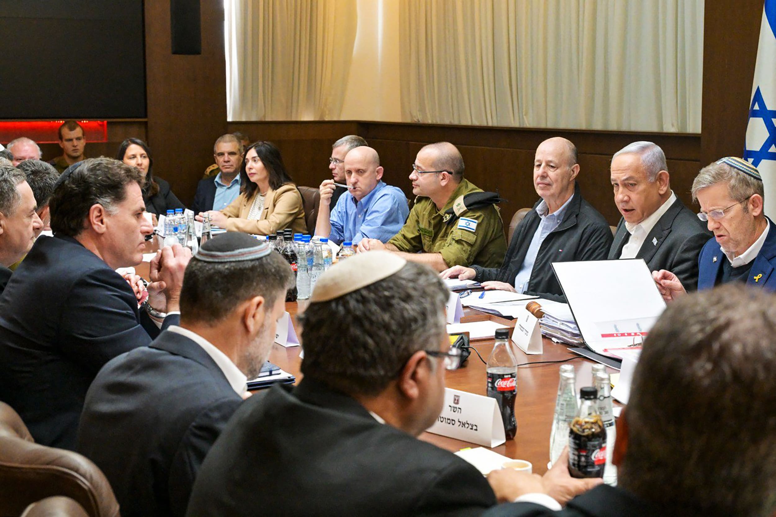Israeli cabinet ceasefire meeting 
