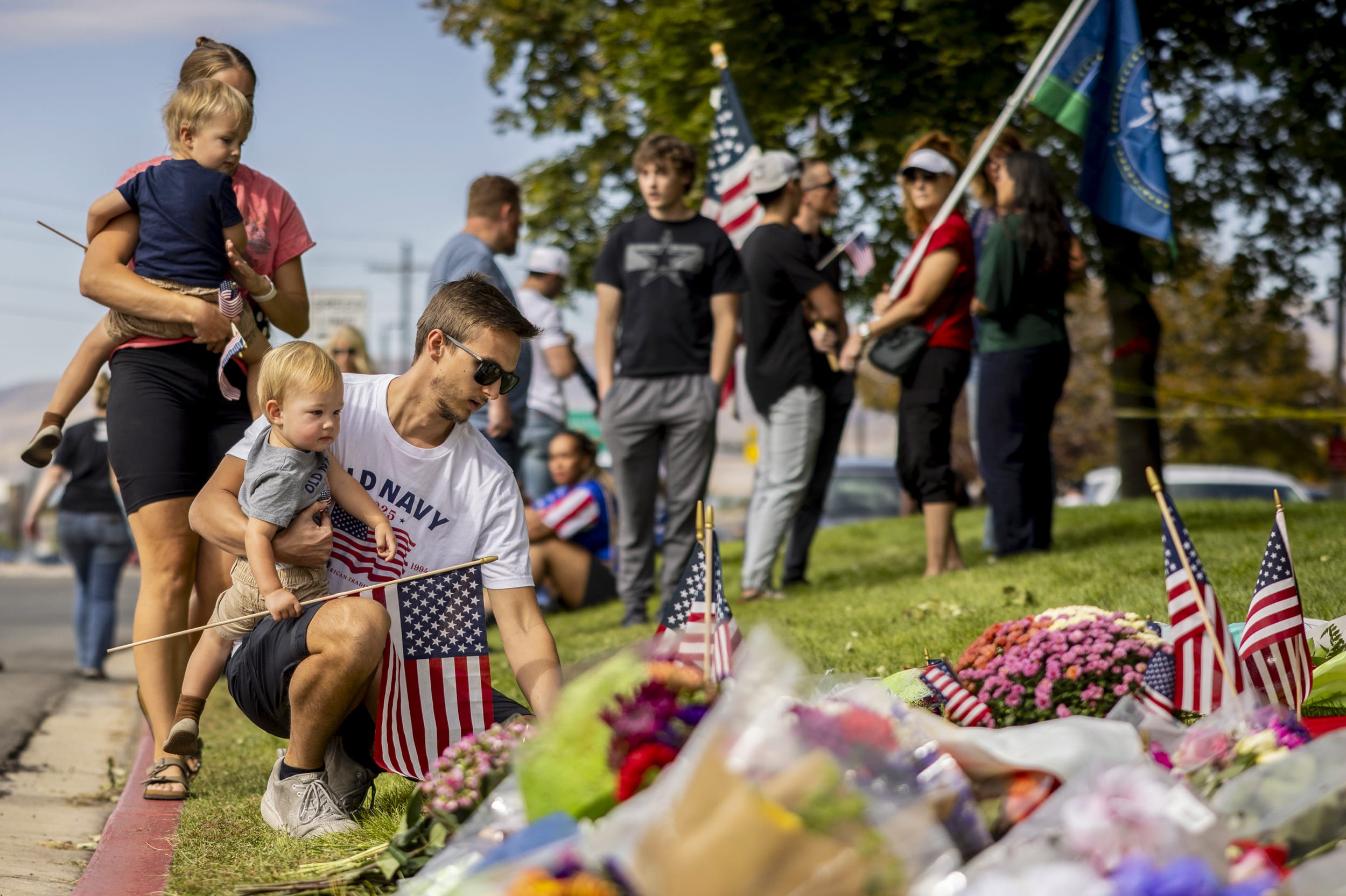 Charlie Kirk memorial.