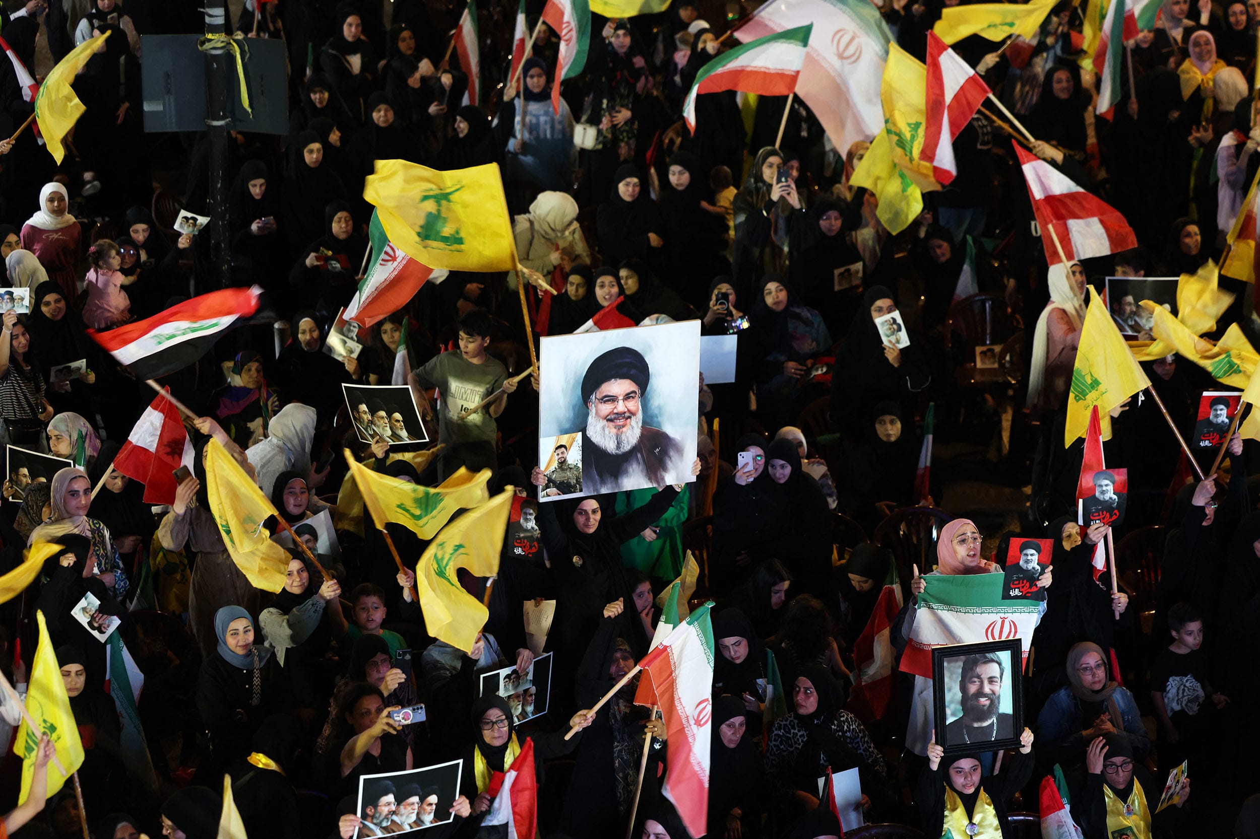 TOPSHOT-LEBANON-ISRAEL-US-IRAN-WAR-PROTEST