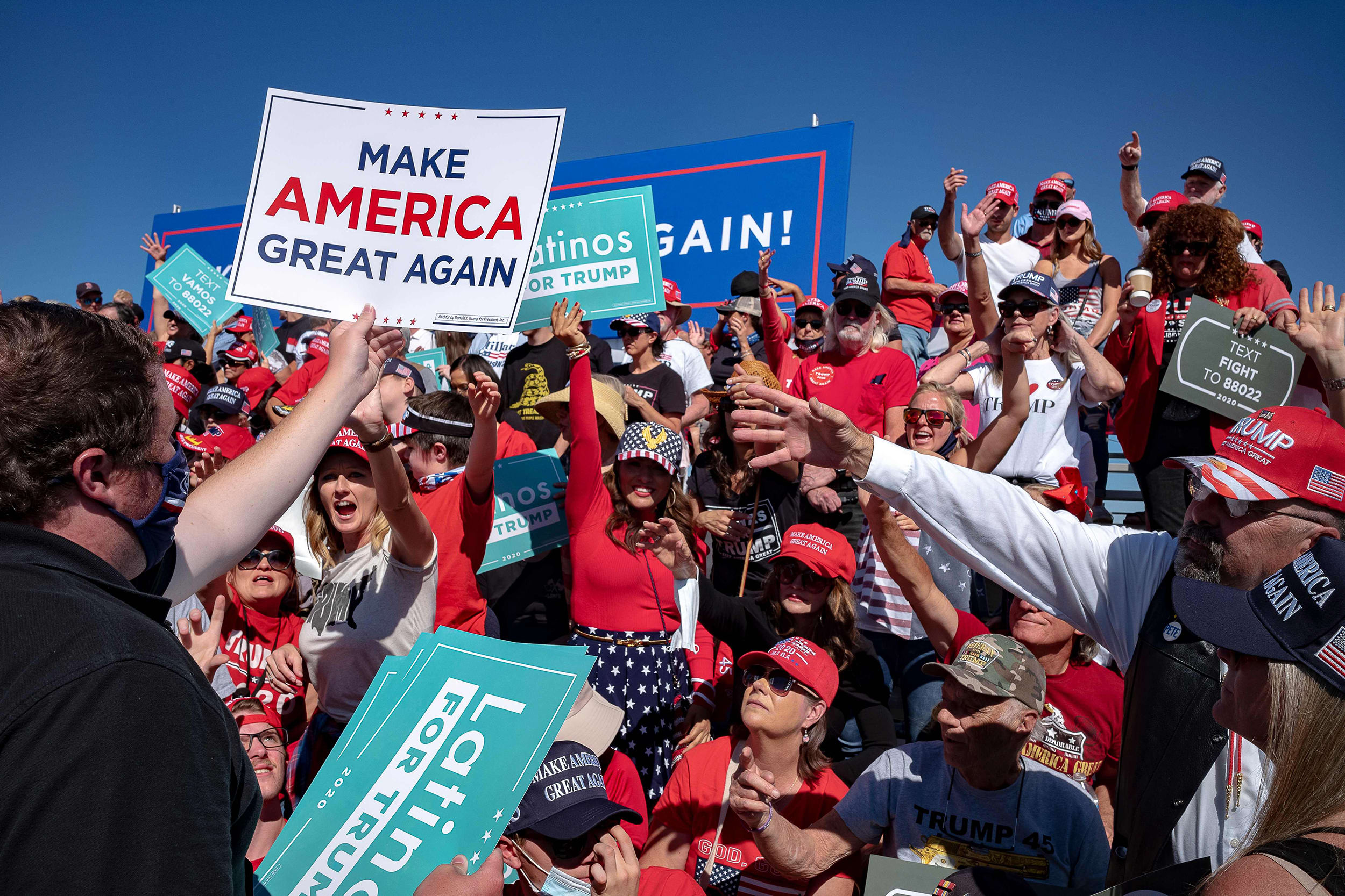 Maga Sign Rally 'Monkeys with flamethrowers': How Trump plowed through his $1 billion ...