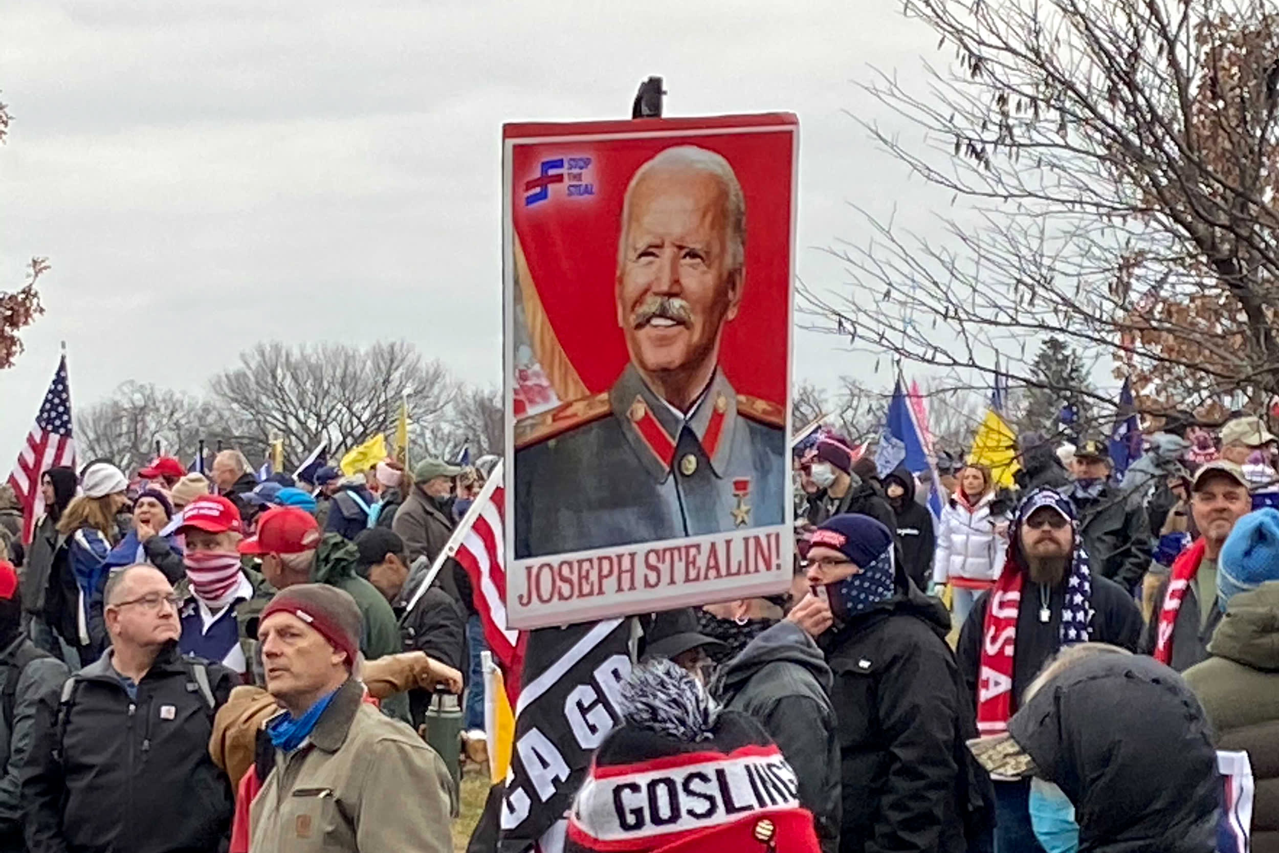 People attend a rally in support of President Donald Trump on Wednesday, Jan. 6, 2021, in Washington.