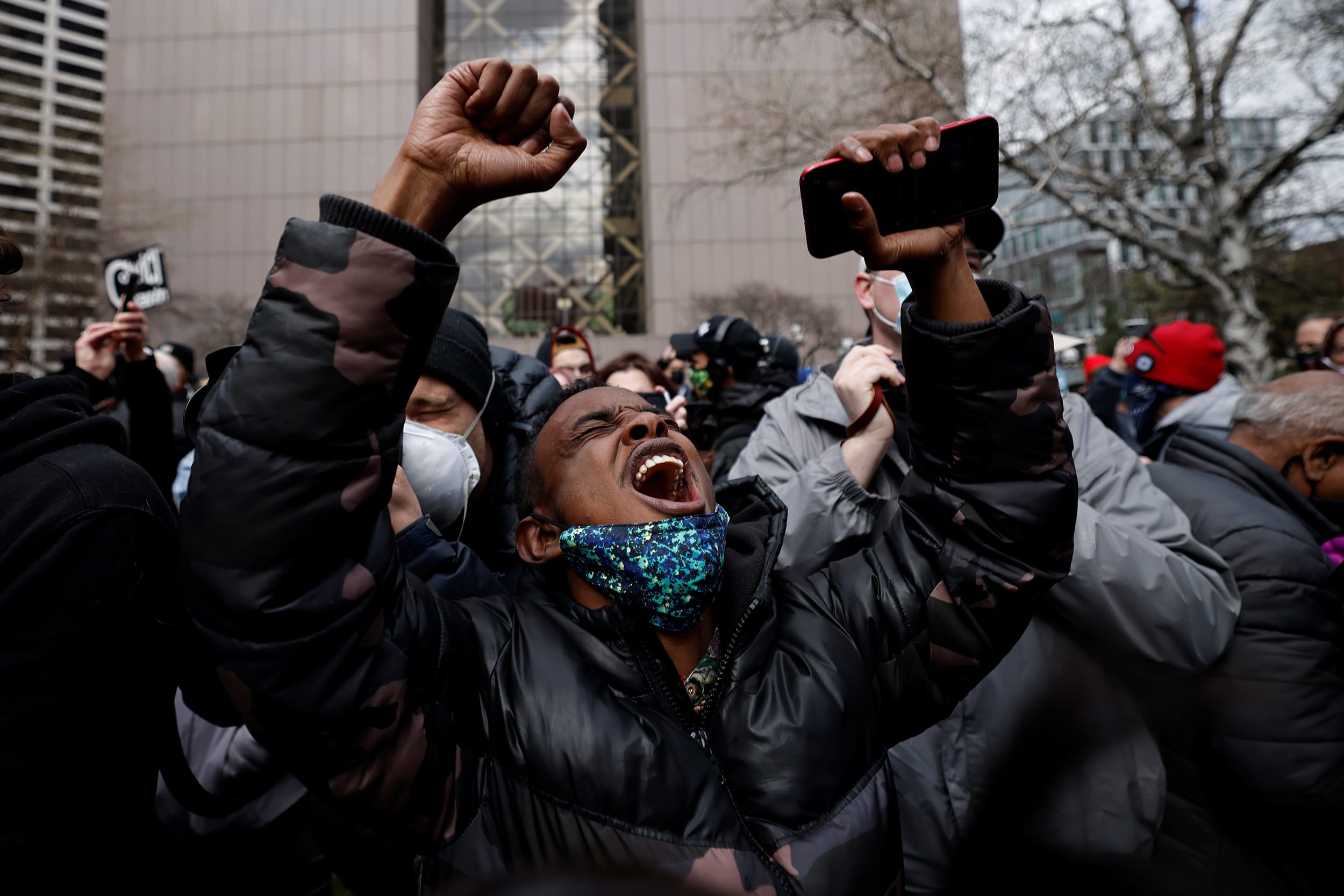 Image: Reaction to the verdict in the trial of former Minneapolis police Officer Derek Chauvin