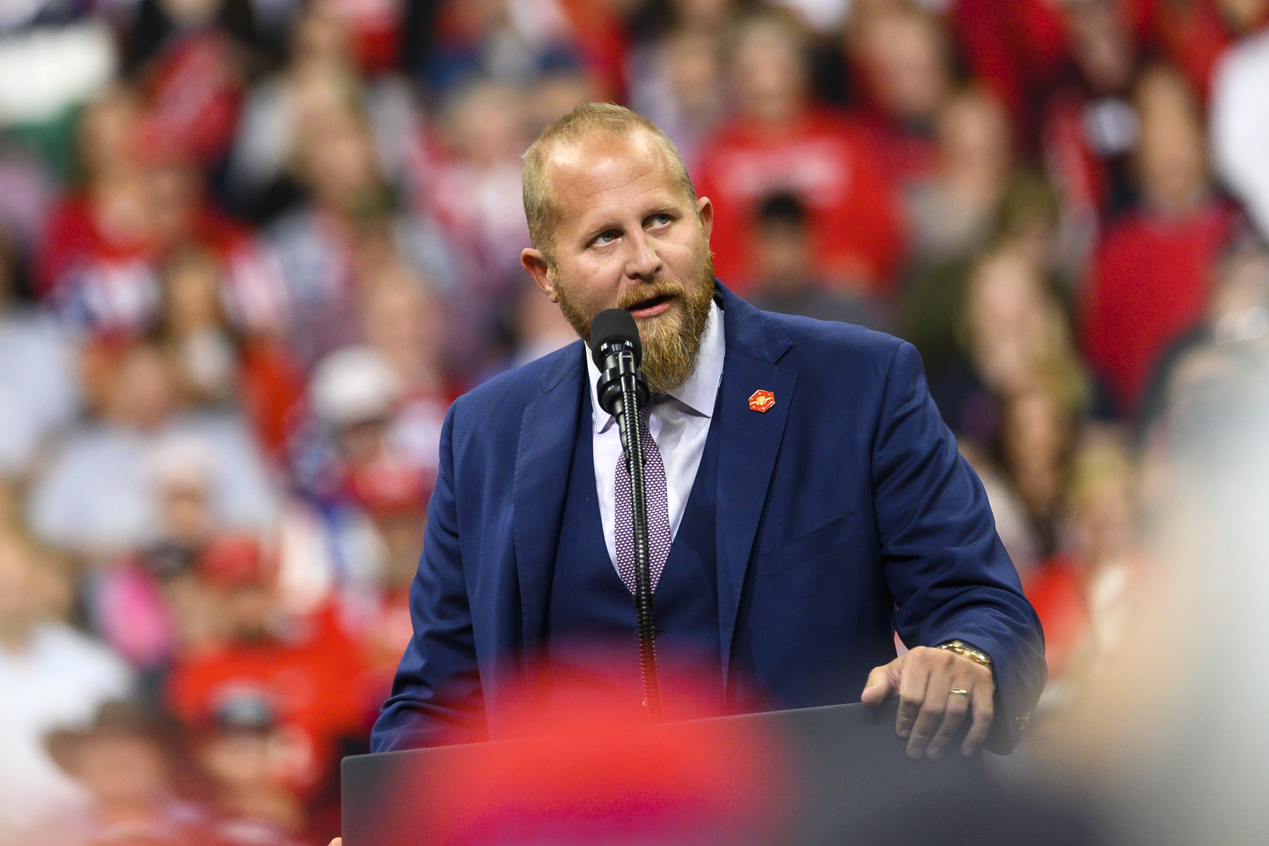 Image: President Trump Holds Campaign Rally In Minneapolis