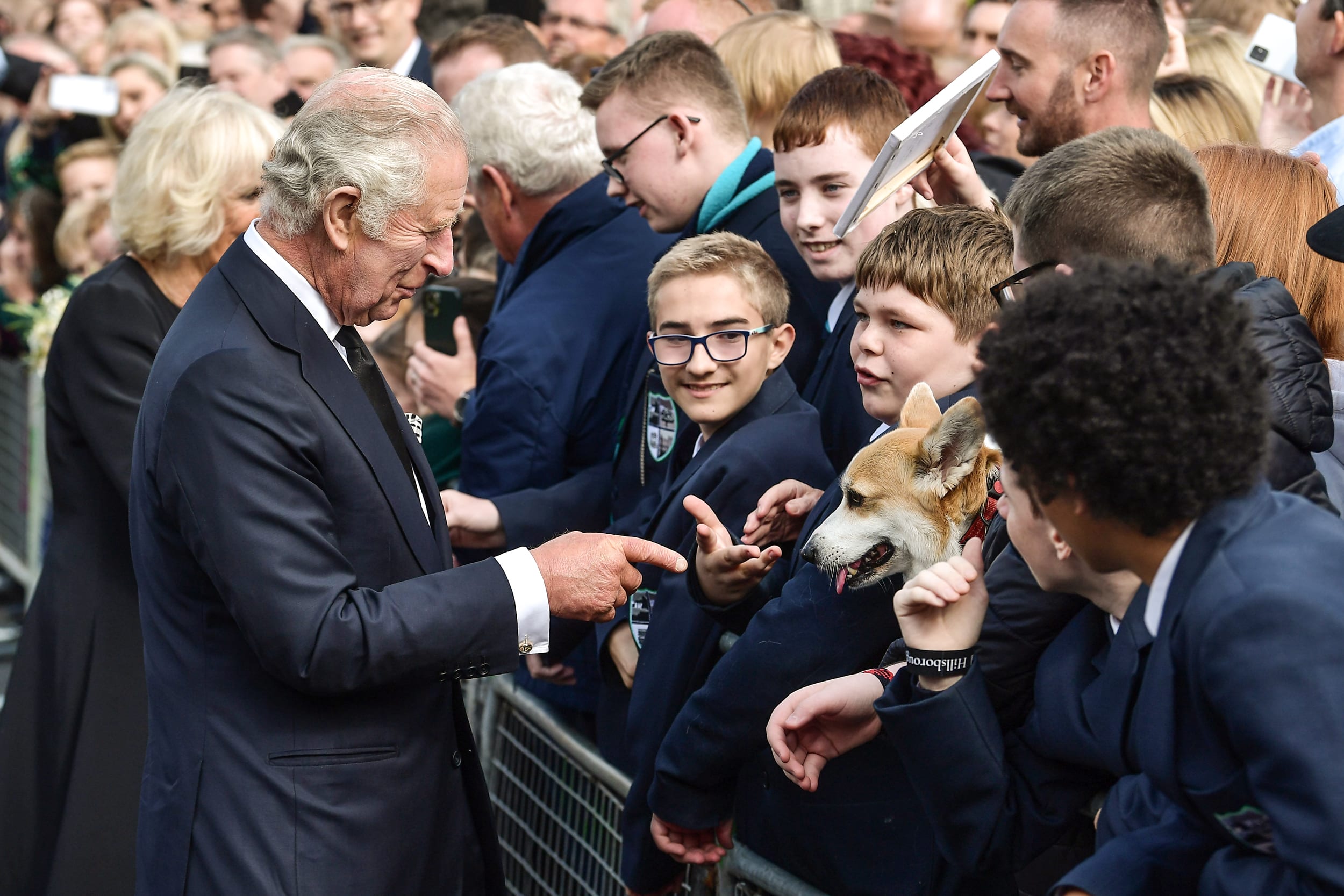Image: King Charles III And The Queen Consort Arrive At Hillsborough Castle
