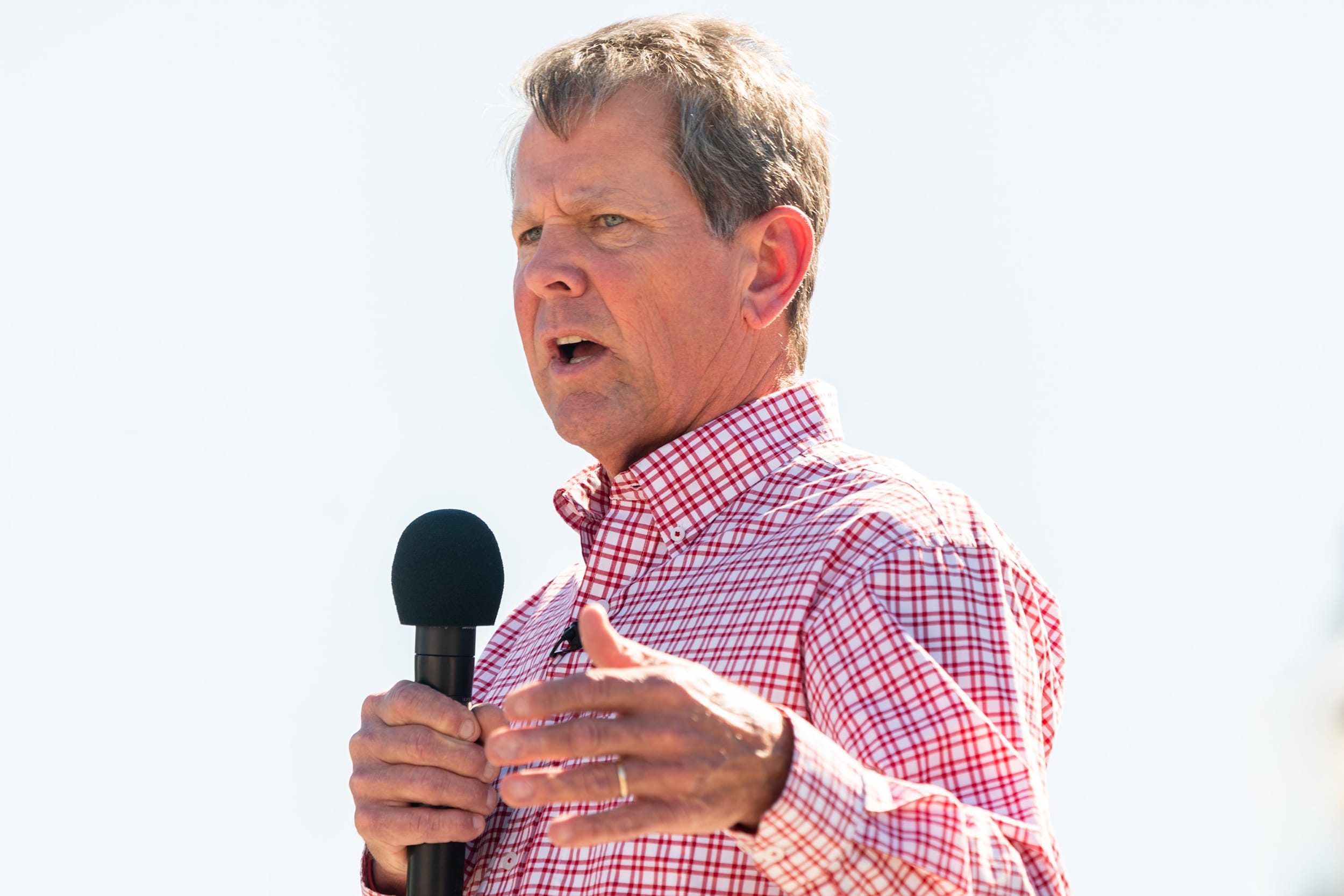 Image: Glenn Youngkin Joins Brian Kemp For Campaign Rally In Alpharetta, GA