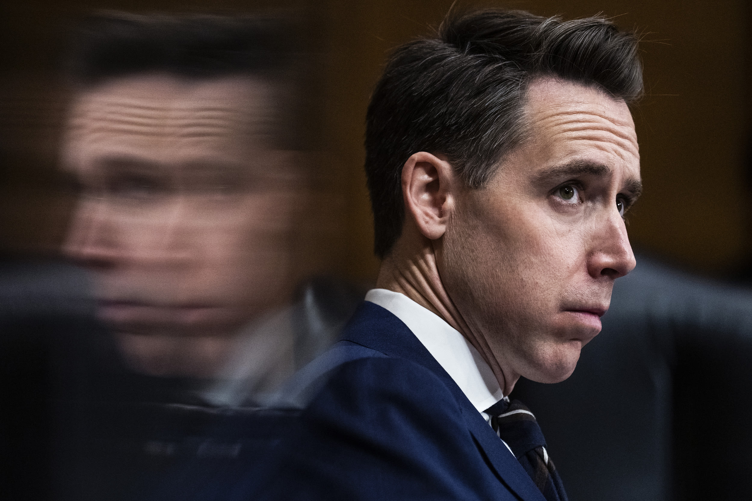 Josh Hawley, R-Mo., attends a Senate Homeland Security and Governmental Affairs Committee markup in Dirksen Building on March 15, 2023. 