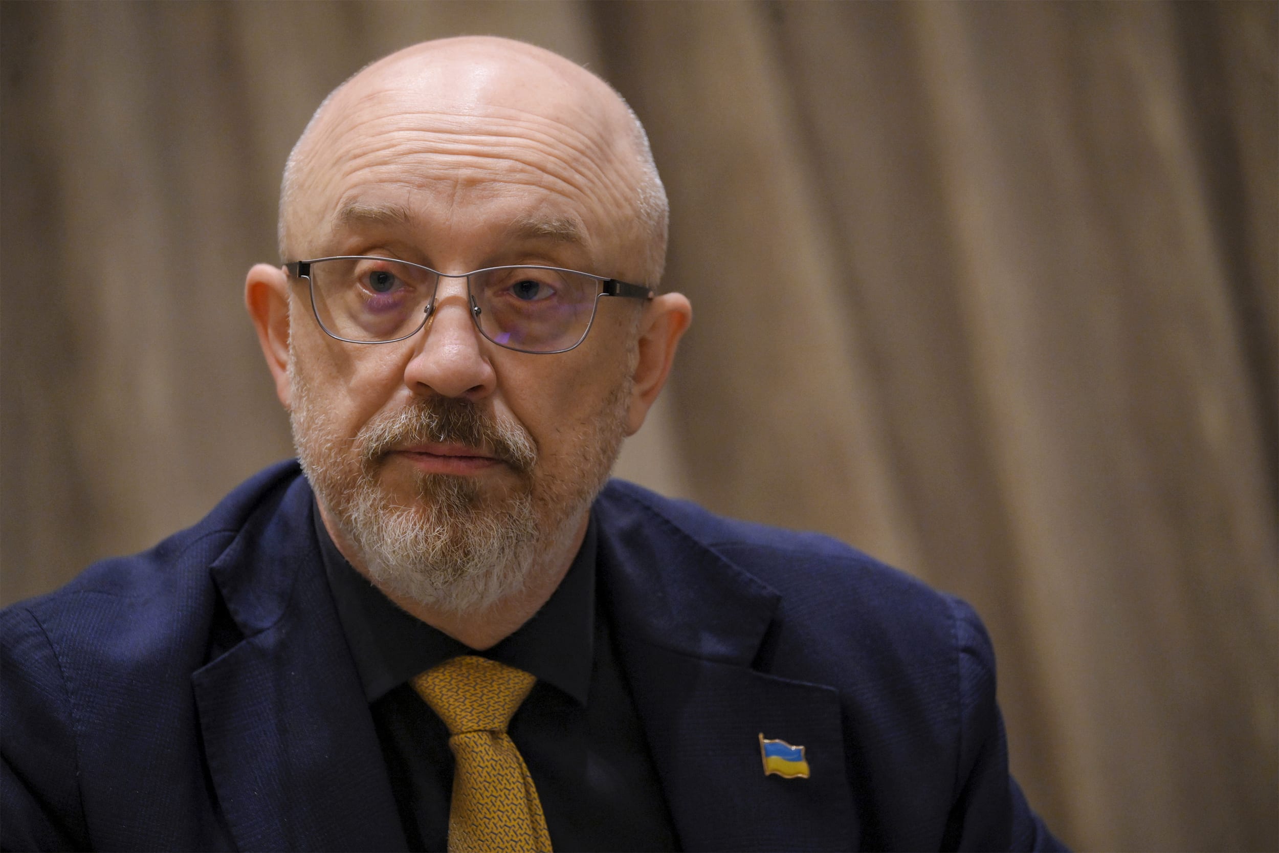 Ukrainian Defense Minister Oleksii Reznikov in Singapore on June 4, 2023.