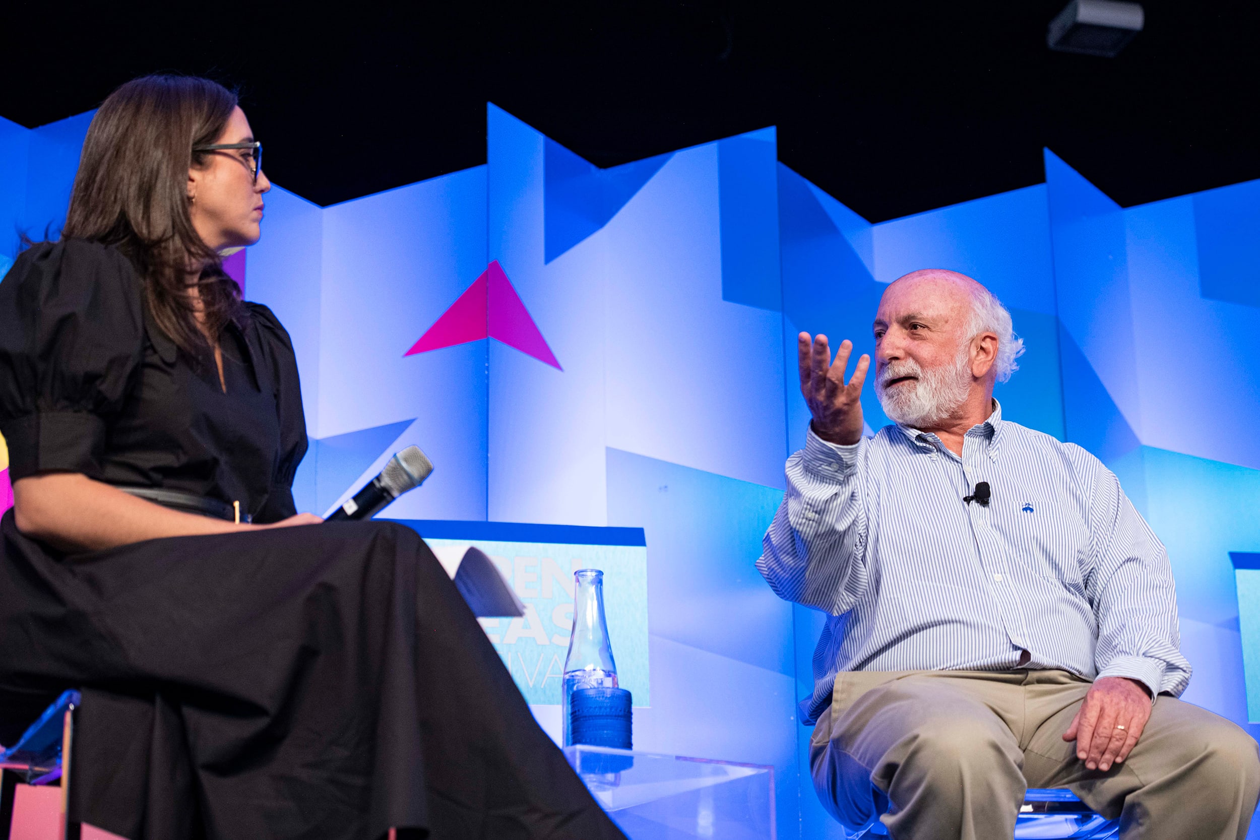 Savannah Sellers and Laurence Steinberg at Aspen Ideas Festival on Thursday, June 29, 2023.
