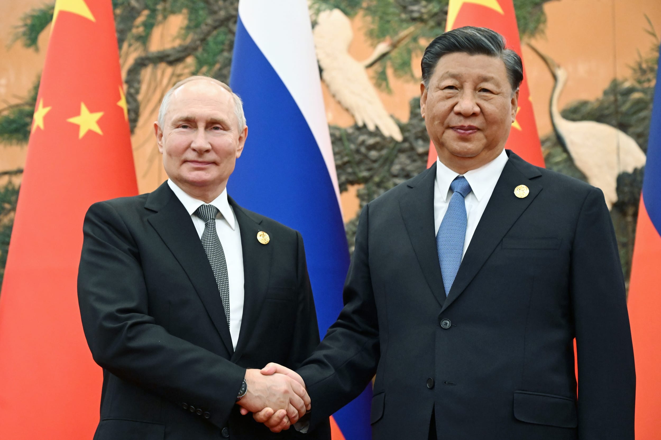 Chinese President Xi Jinping and Russian President Vladimir Putin