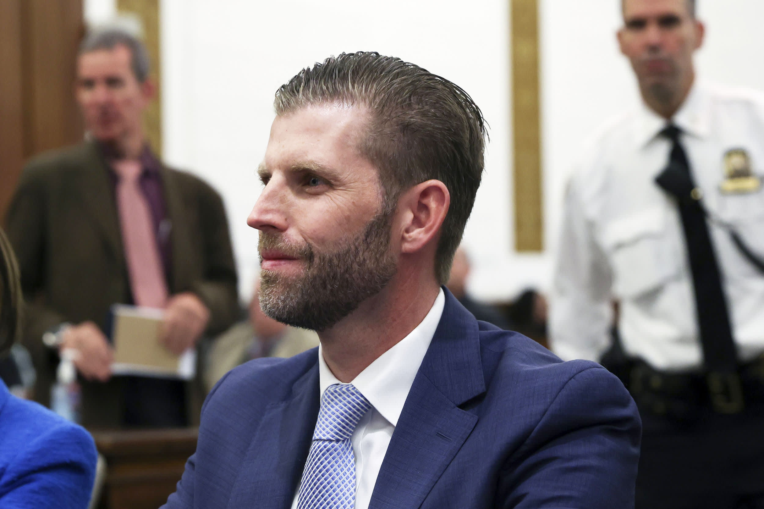 Eric Trump attends the Trump Organization civil fraud trial