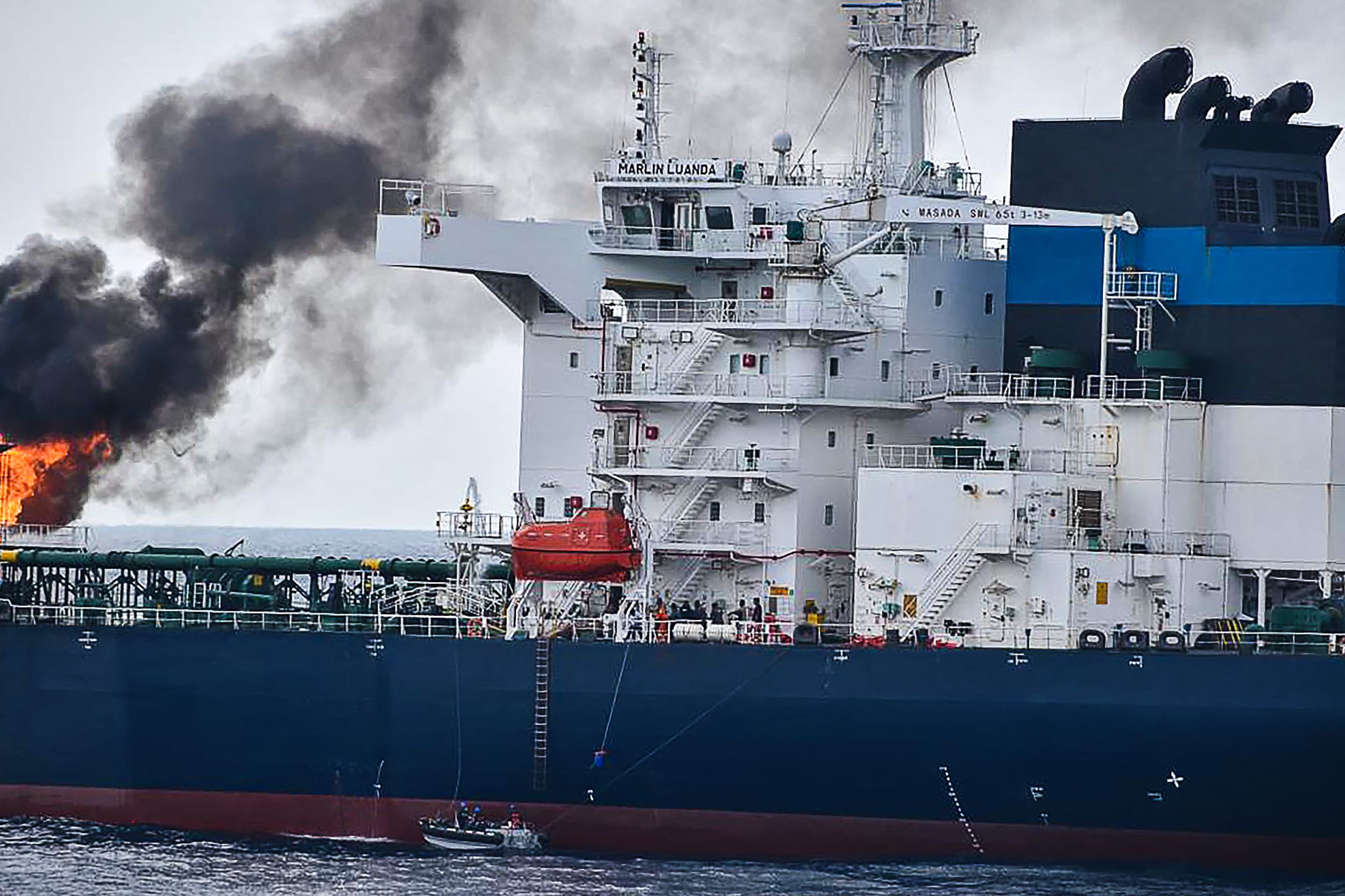 Image: oil tanker MV Merlin Luand