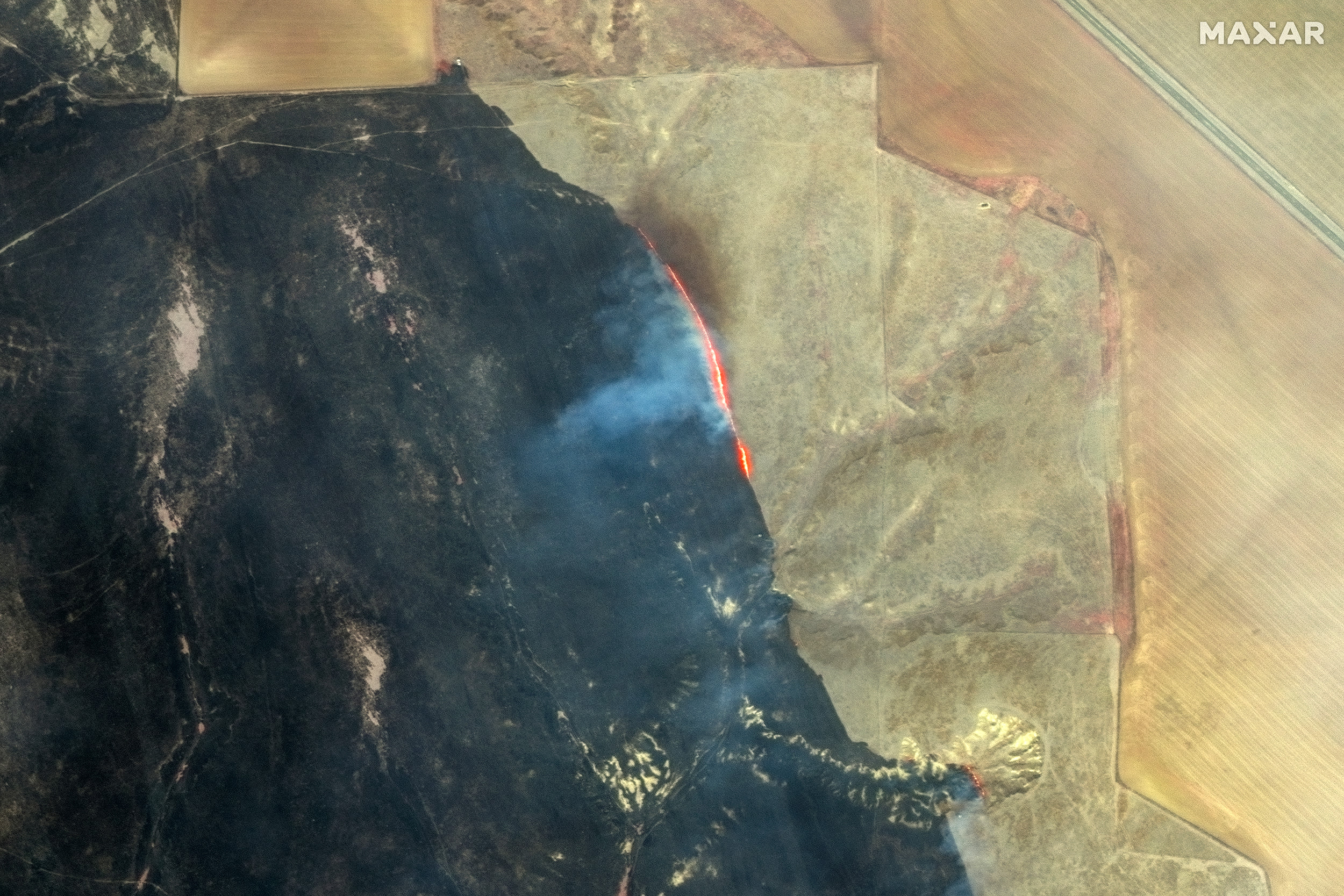 wildfire texas aerial
