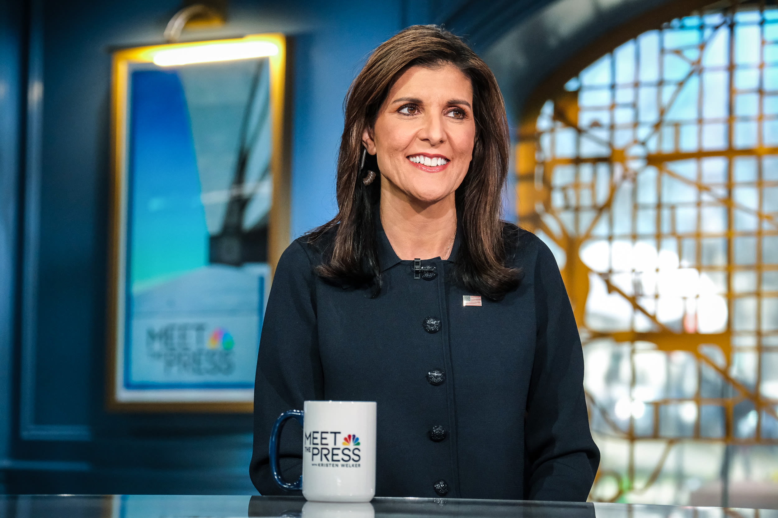 Republican presidential nominee hopeful Nikki Haley