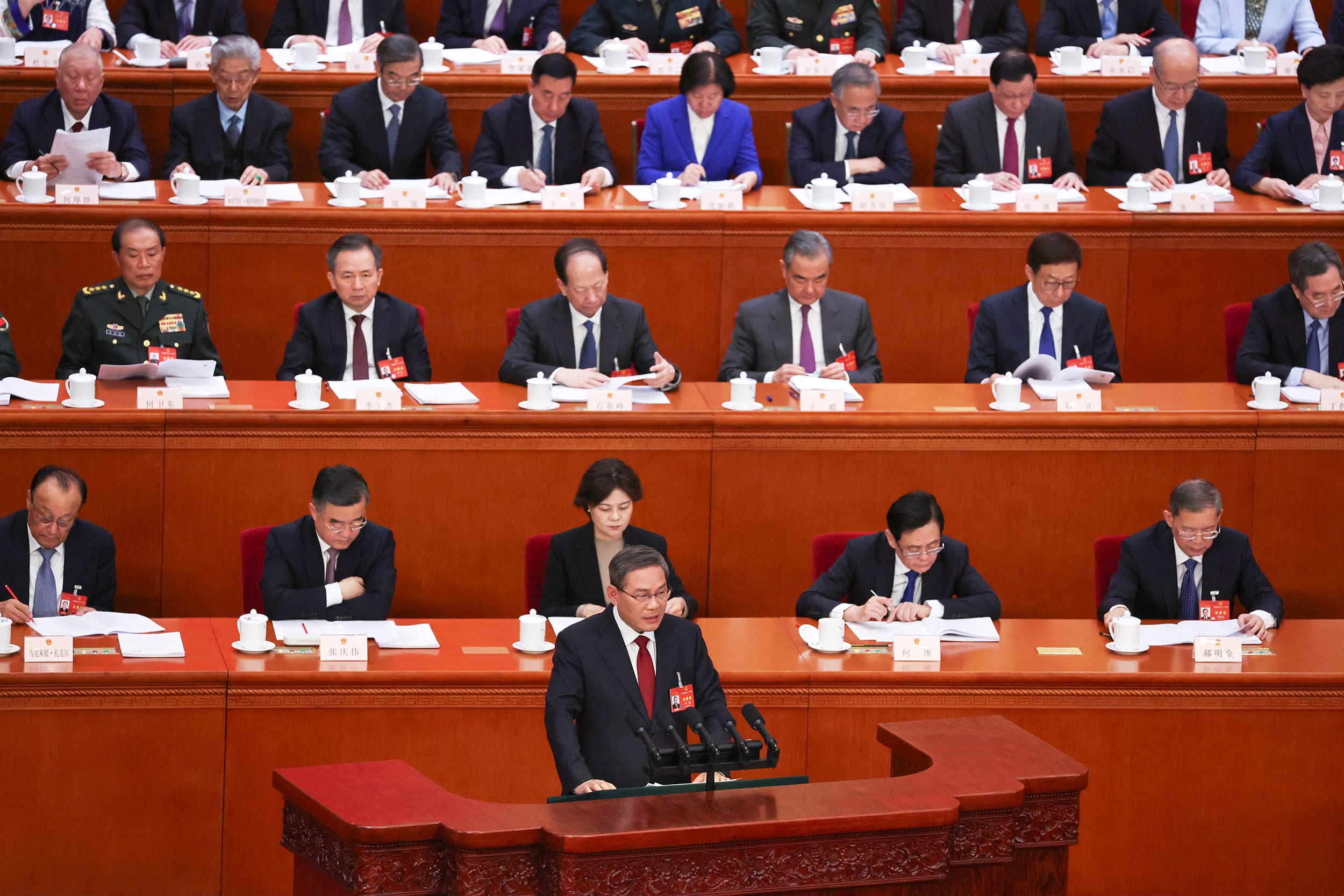 Opening session of the National People's Congress (NPC) at the Great Hall of the People in Beijing